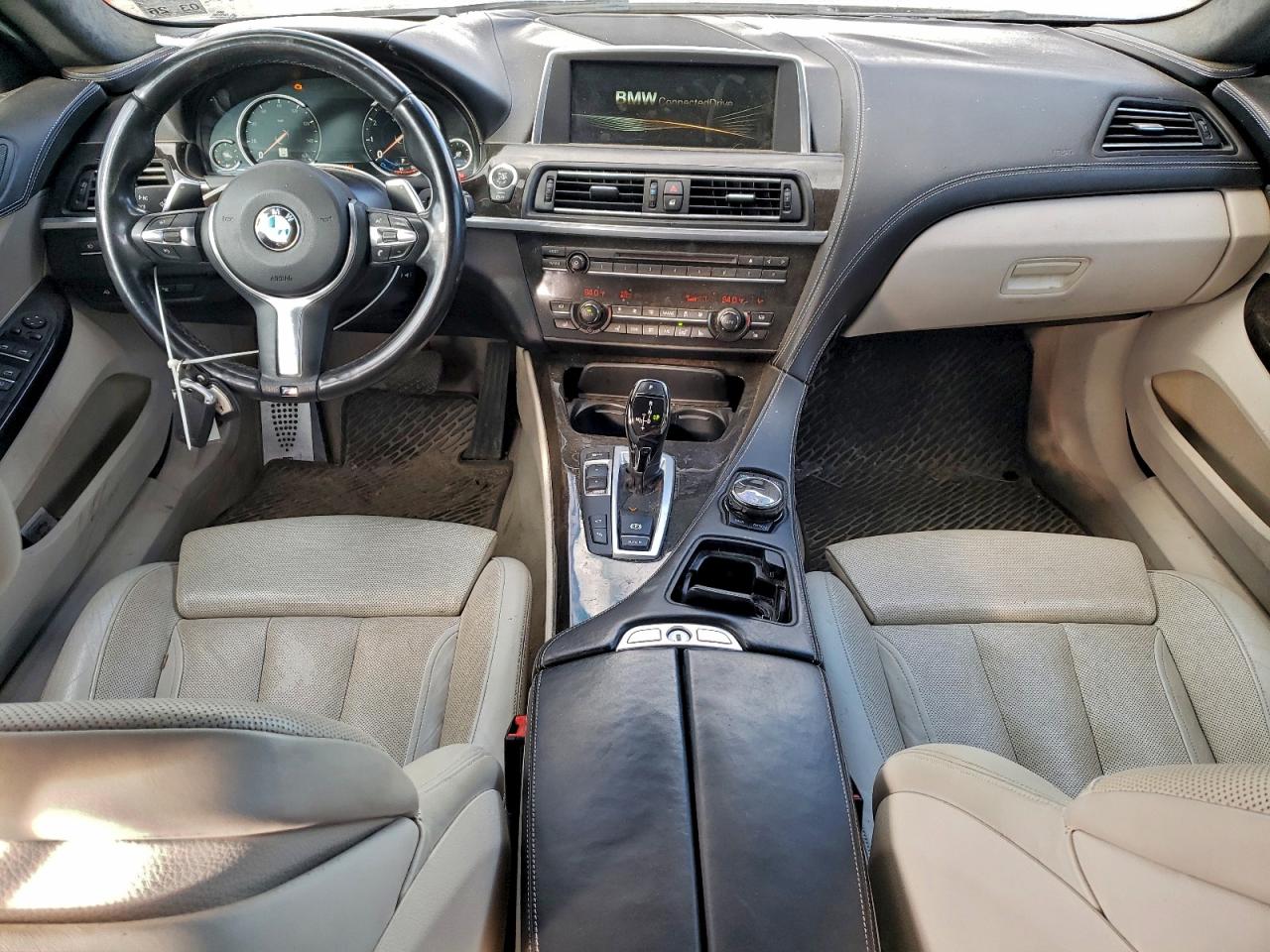2015 Bmw 650 I Gran Coupe Silver vin: WBA6B2C54FGB99805