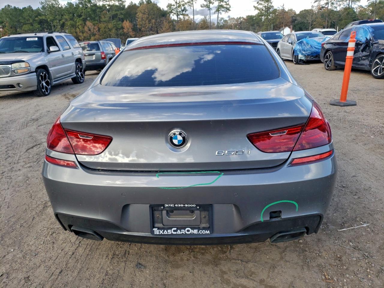 2015 Bmw 650 I Gran Coupe Silver vin: WBA6B2C54FGB99805