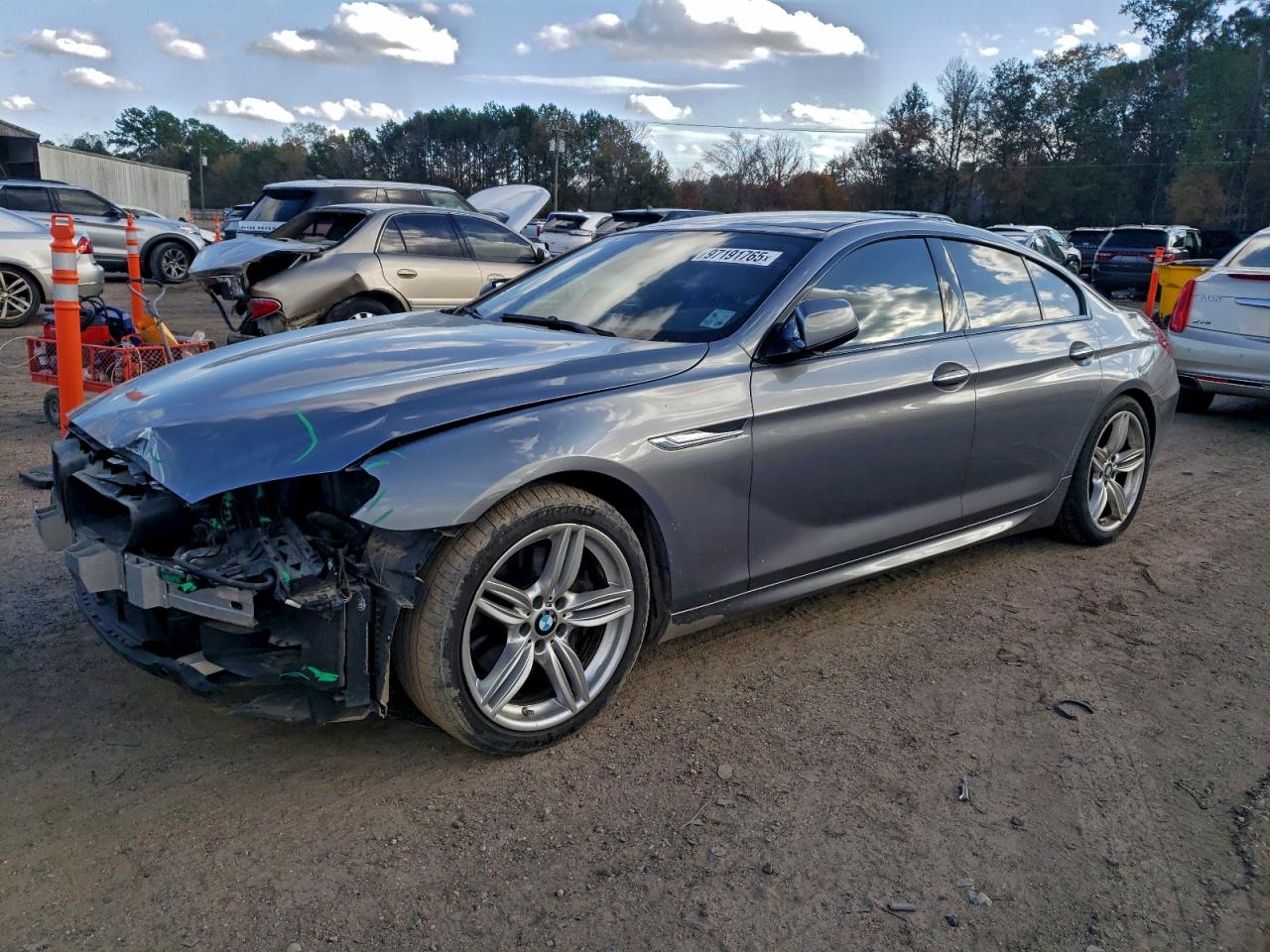 2015 Bmw 650 I Gran Coupe Silver vin: WBA6B2C54FGB99805
