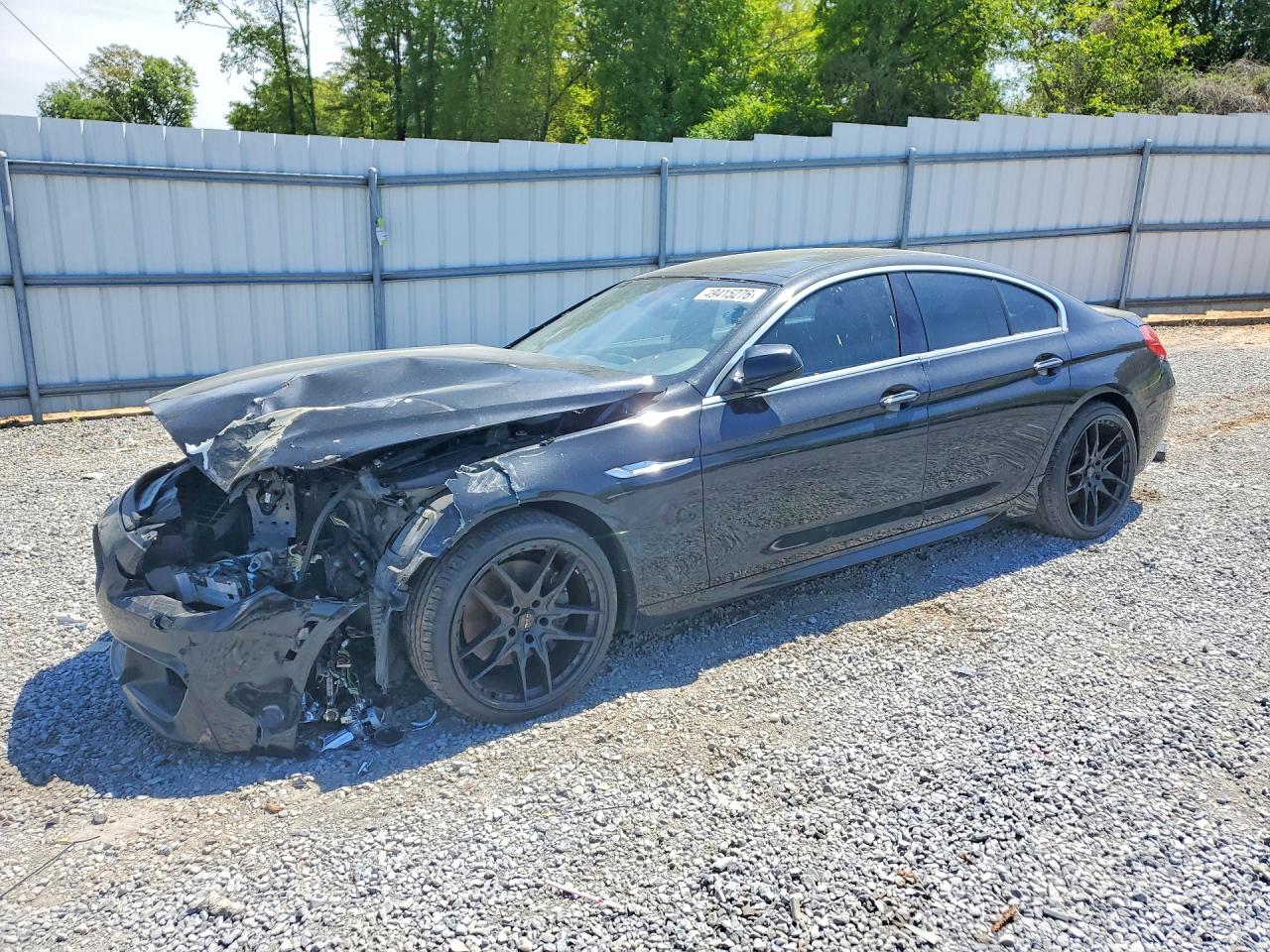 2013 Bmw 650 I Black vin: WBA6B2C55DD128334