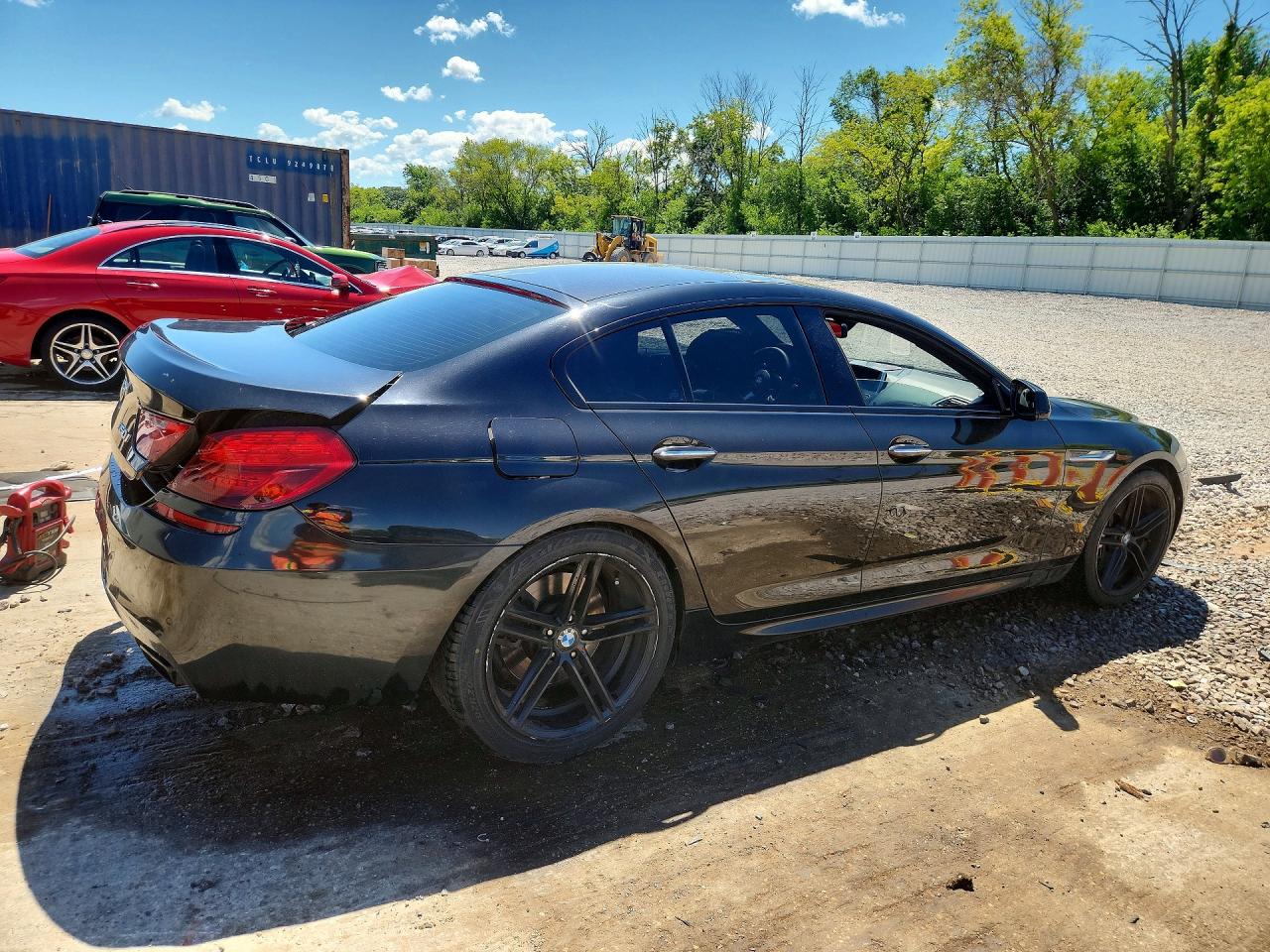 2015 Bmw 650 I Gran Coupe Black vin: WBA6B2C55FD799182