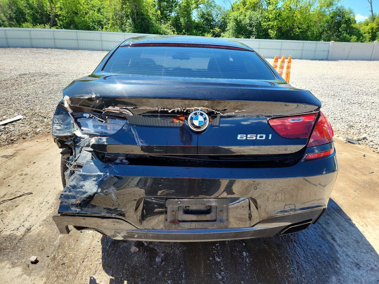 2015 Bmw 650 I Gran Coupe Black vin: WBA6B2C55FD799182