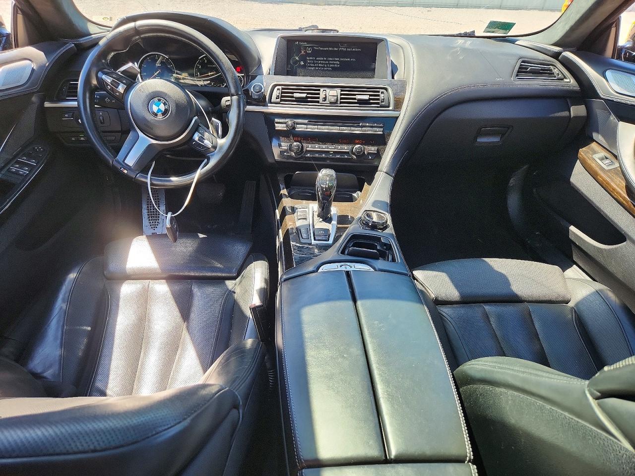 2015 Bmw 650 I Gran Coupe Black vin: WBA6B2C55FD799182