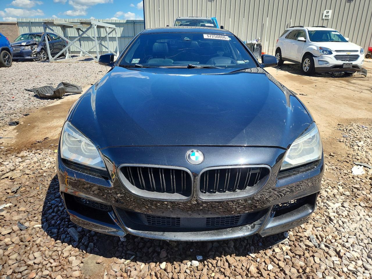 2015 Bmw 650 I Gran Coupe Black vin: WBA6B2C55FD799182