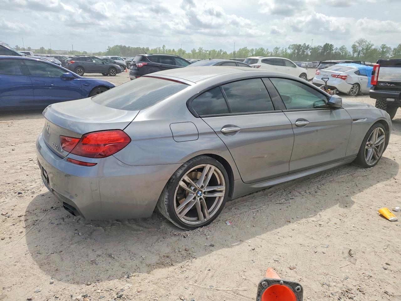 2015 Bmw 650 I Gran Coupe Gray vin: WBA6B2C55FGB99179