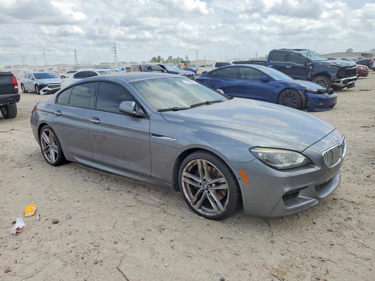2015 Bmw 650 I Gran Coupe Gray vin: WBA6B2C55FGB99179