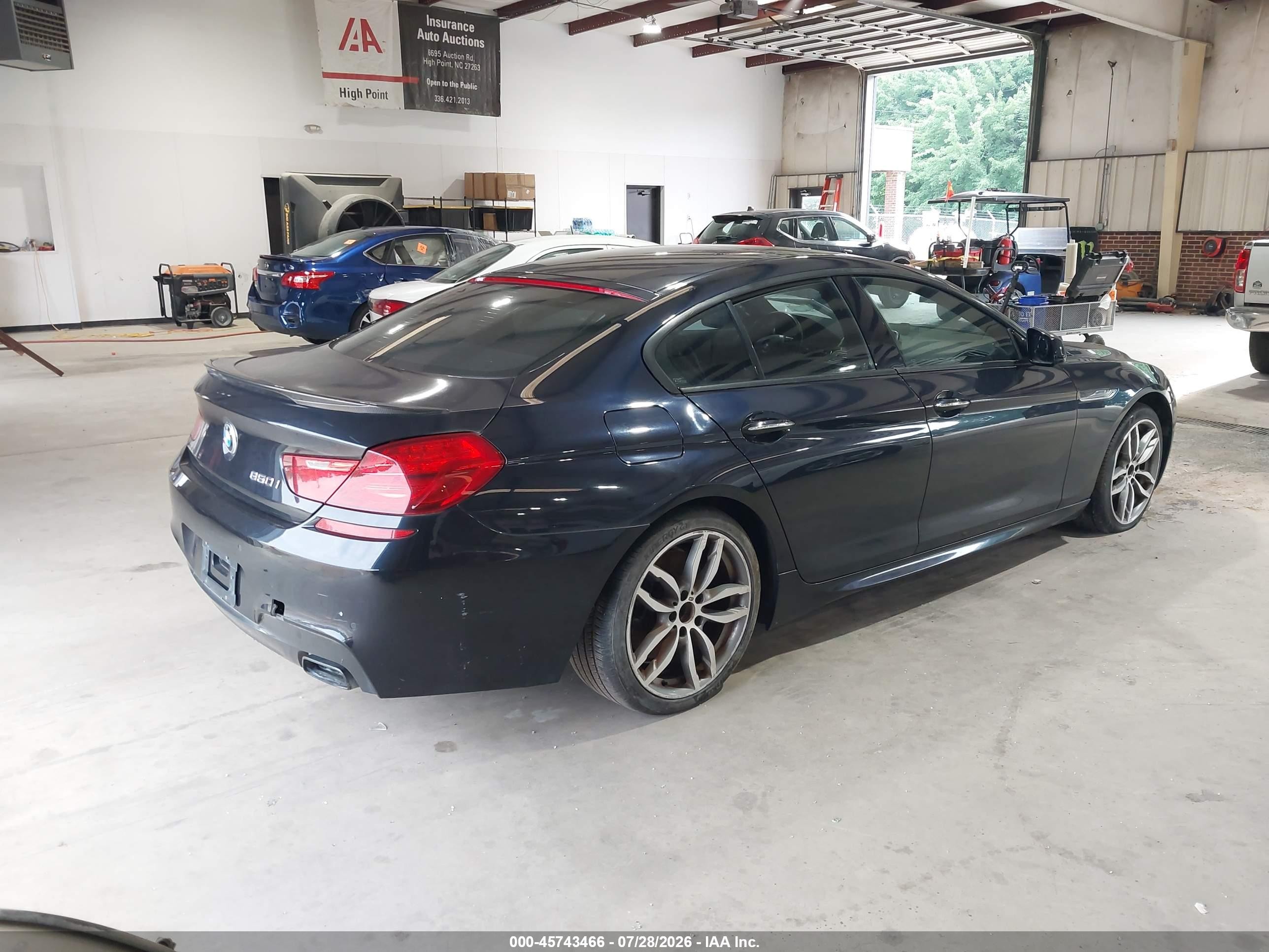 2013 Bmw 650i Gran Coupe   Dark Blue vin: WBA6B2C56DDG66754