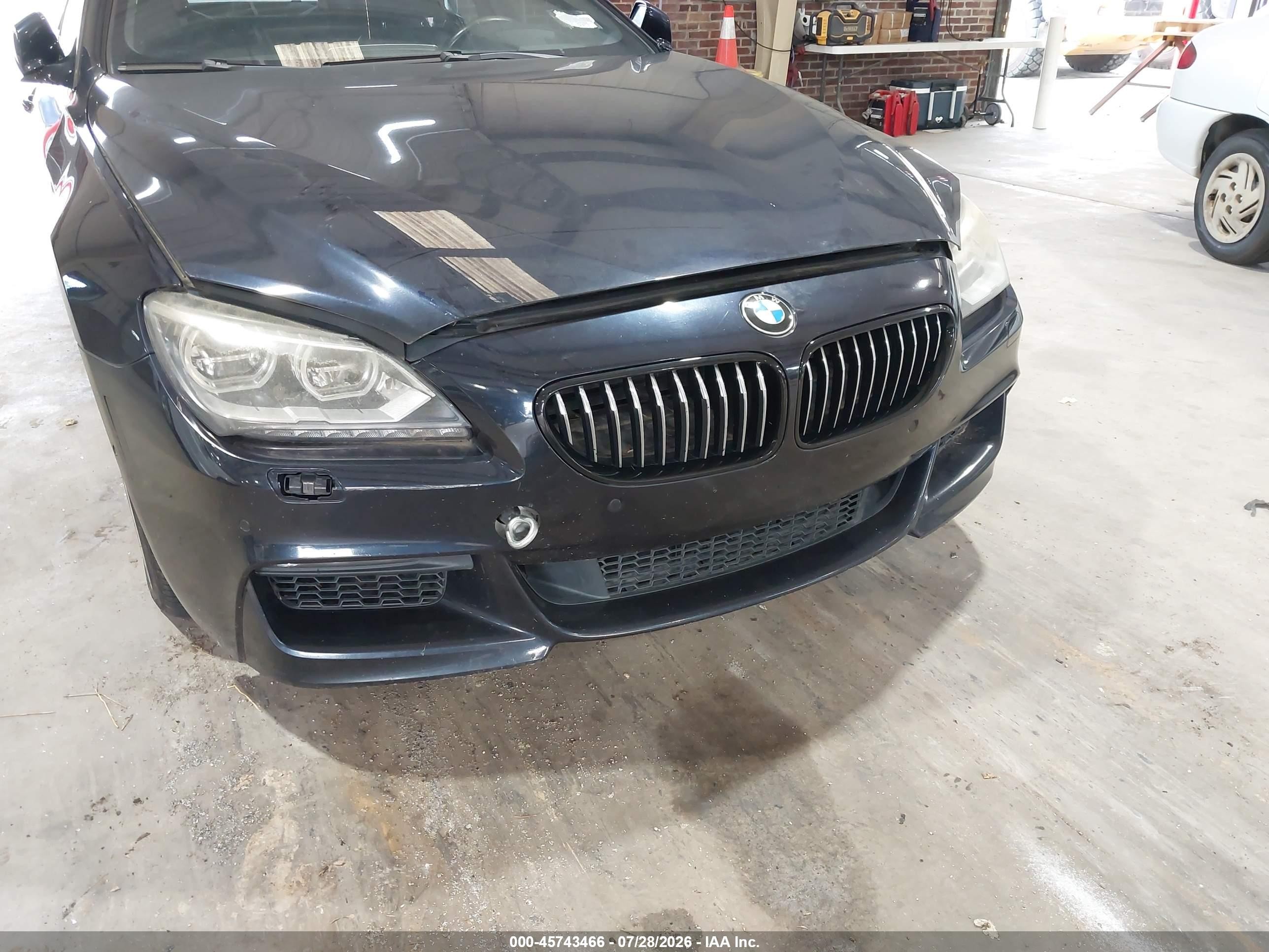 2013 Bmw 650i Gran Coupe   Dark Blue vin: WBA6B2C56DDG66754
