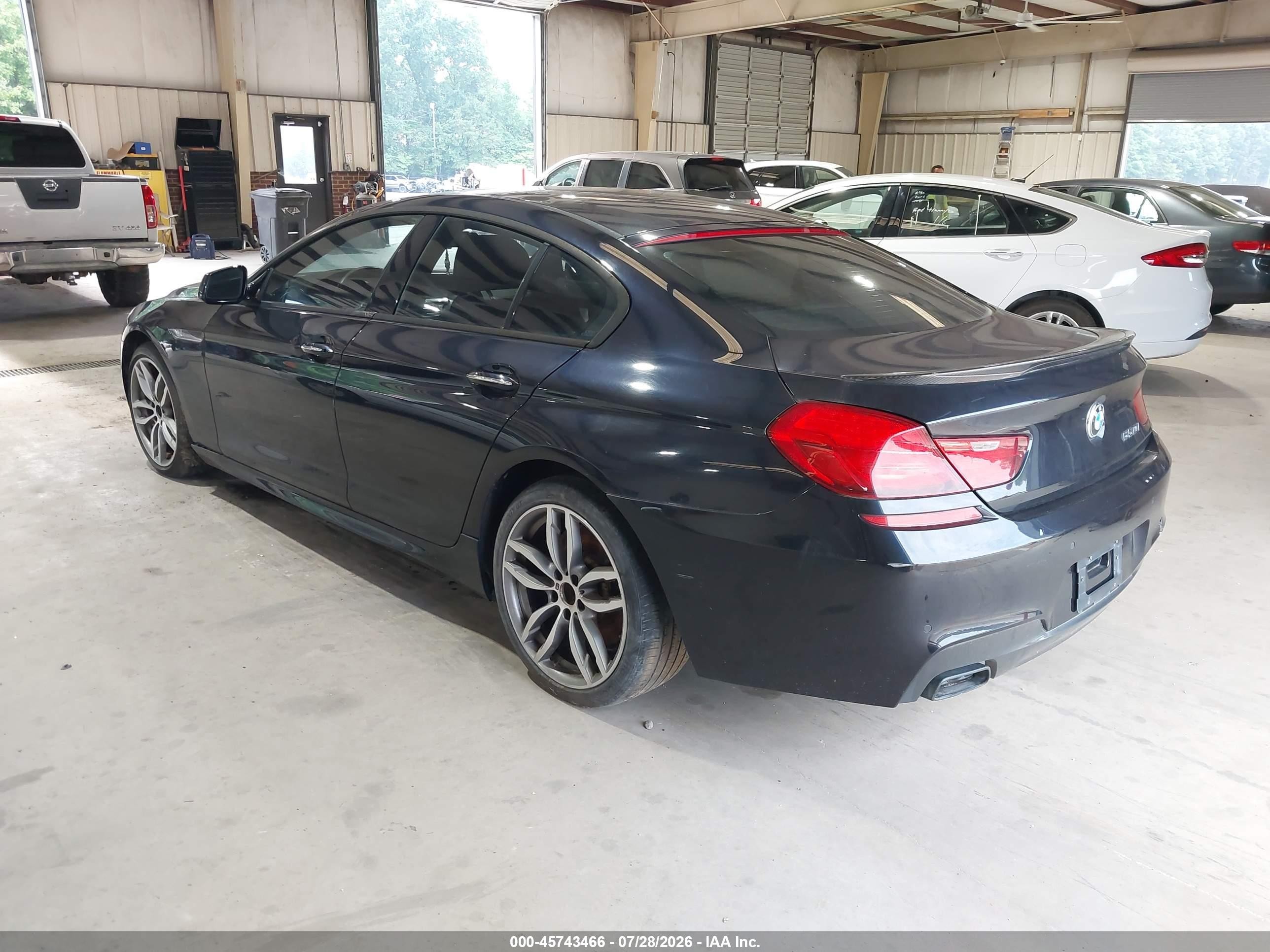 2013 Bmw 650i Gran Coupe   Dark Blue vin: WBA6B2C56DDG66754