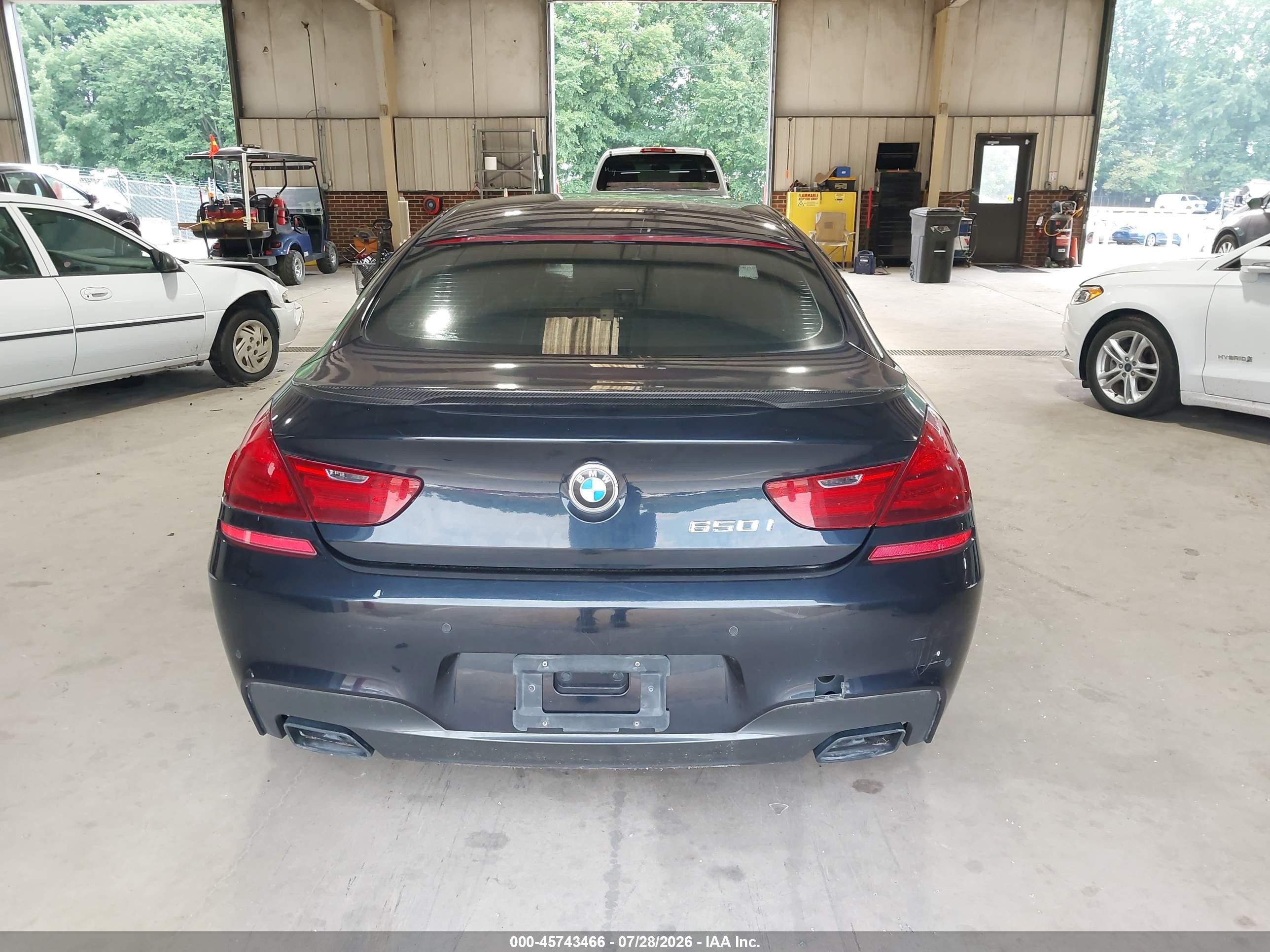 2013 Bmw 650i Gran Coupe   Dark Blue vin: WBA6B2C56DDG66754