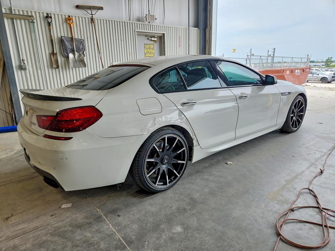 2014 Bmw 650 I Gran Coupe White vin: WBA6B2C56ED129672