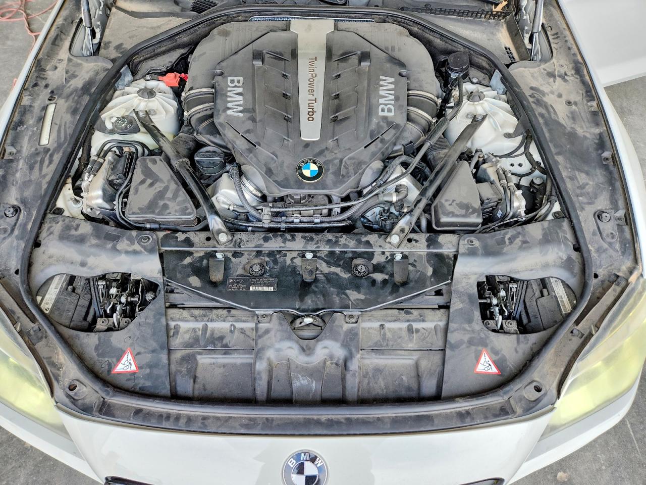 2014 Bmw 650 I Gran Coupe White vin: WBA6B2C56ED129672