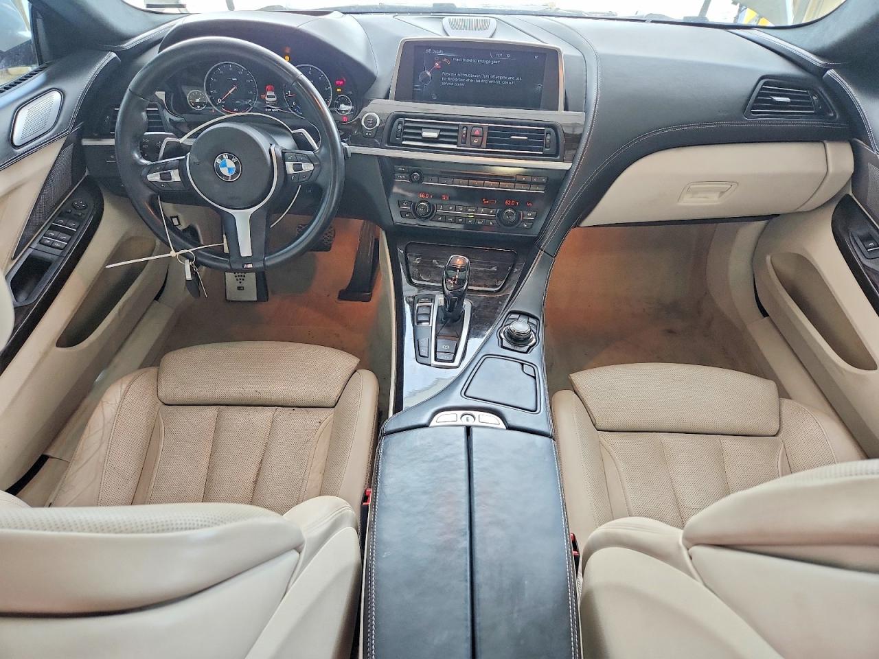 2014 Bmw 650 I Gran Coupe White vin: WBA6B2C56ED129672