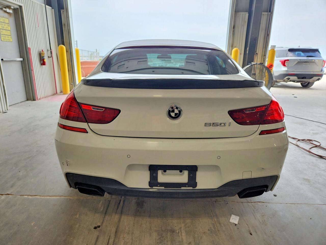 2014 Bmw 650 I Gran Coupe White vin: WBA6B2C56ED129672