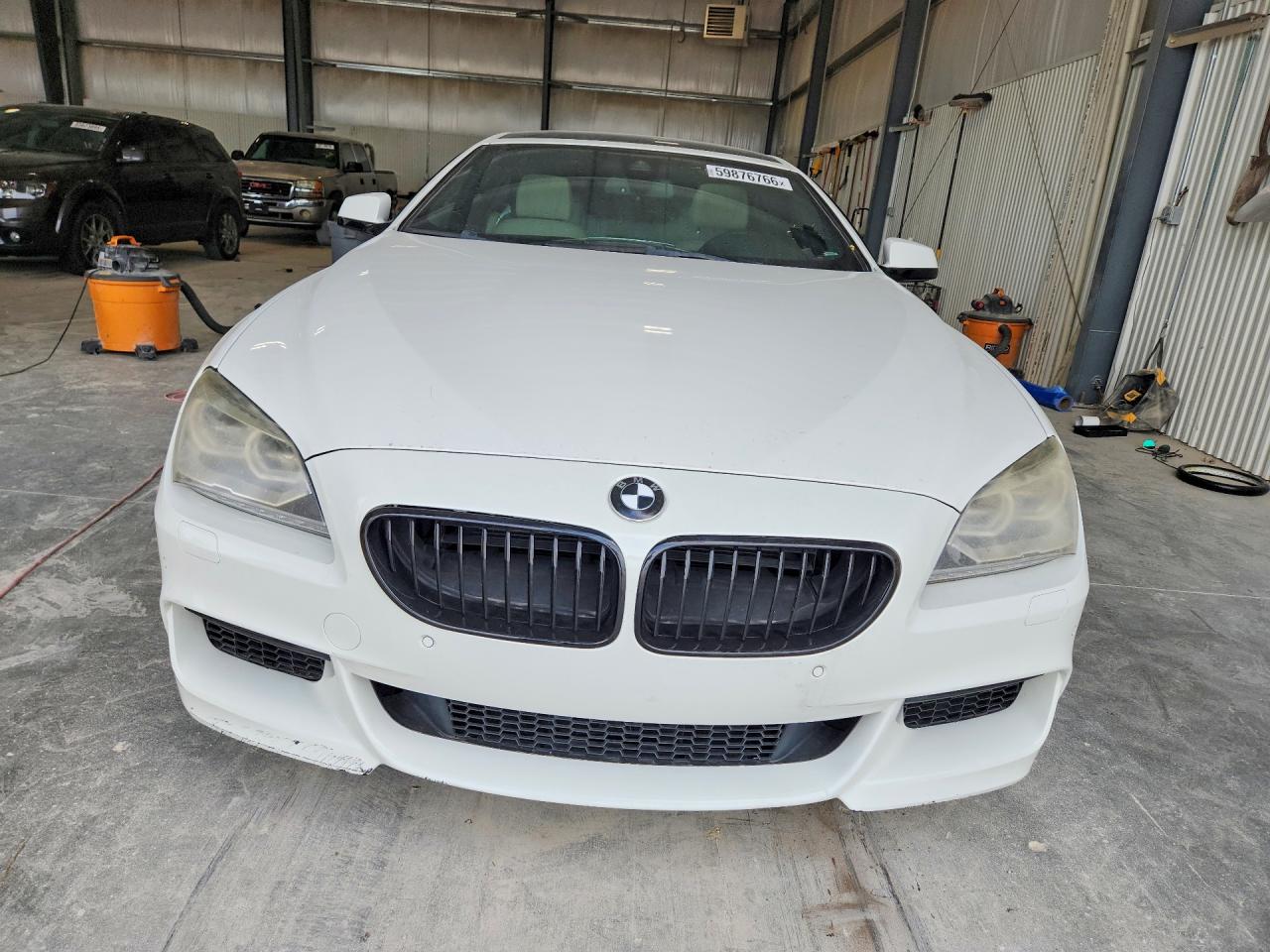 2014 Bmw 650 I Gran Coupe White vin: WBA6B2C56ED129672