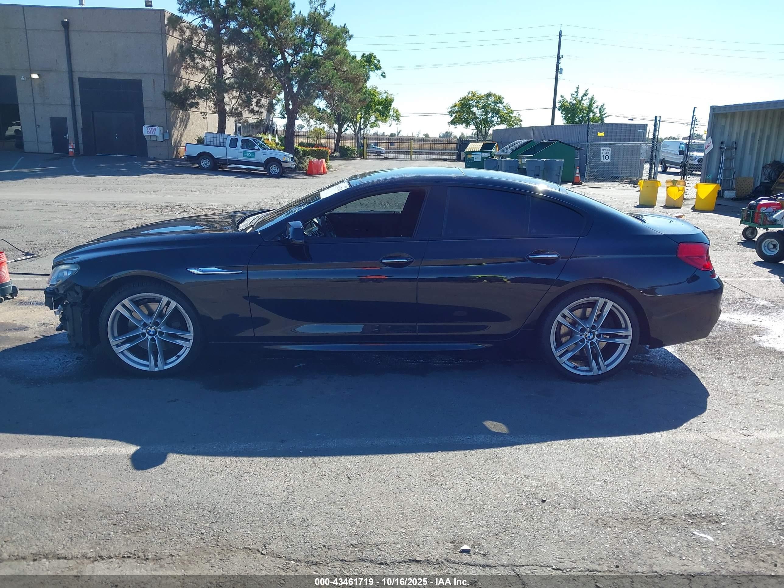 2015 Bmw 650i Gran Coupe   Black vin: WBA6B2C57FD799149