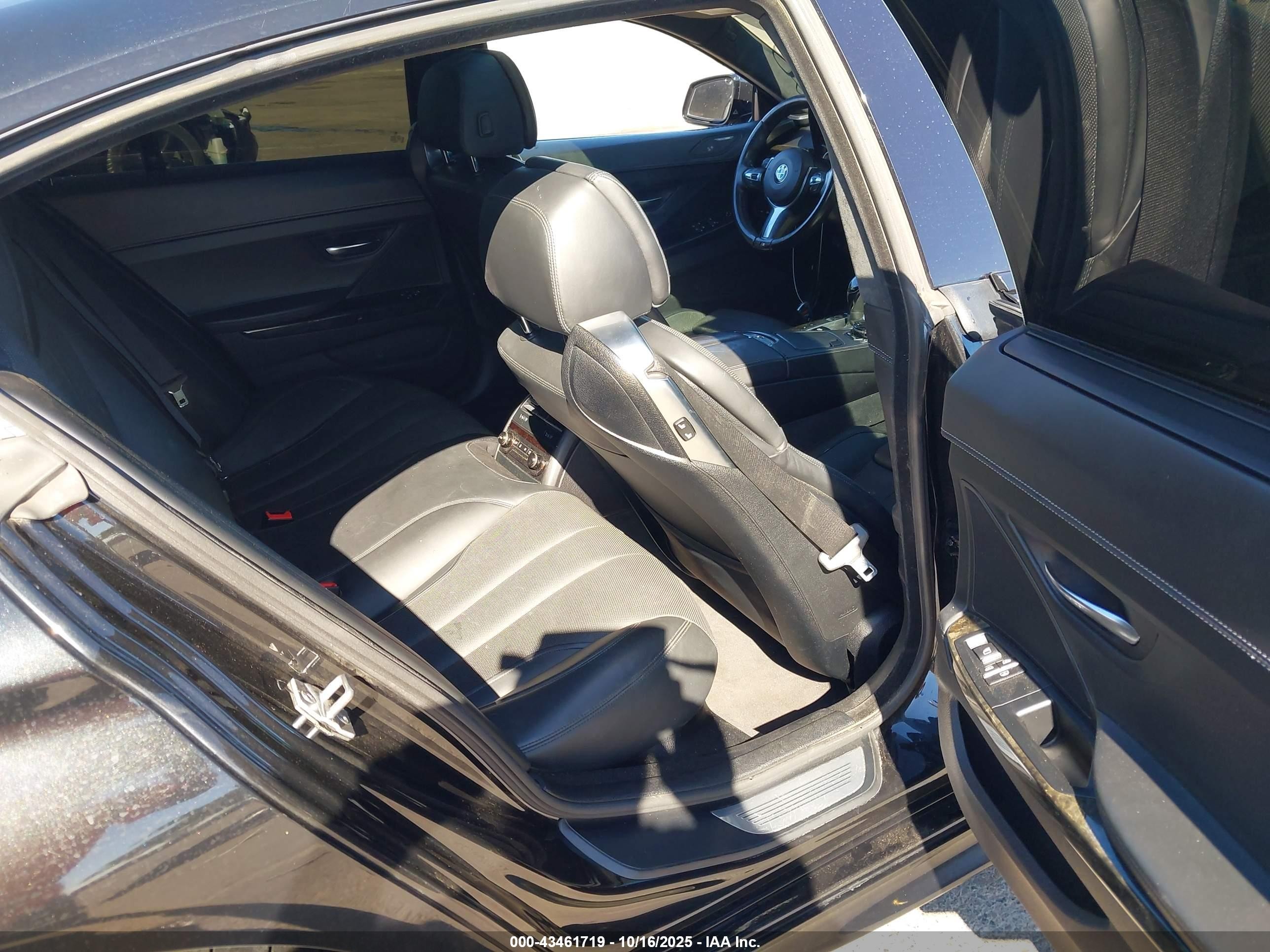 2015 Bmw 650i Gran Coupe   Black vin: WBA6B2C57FD799149