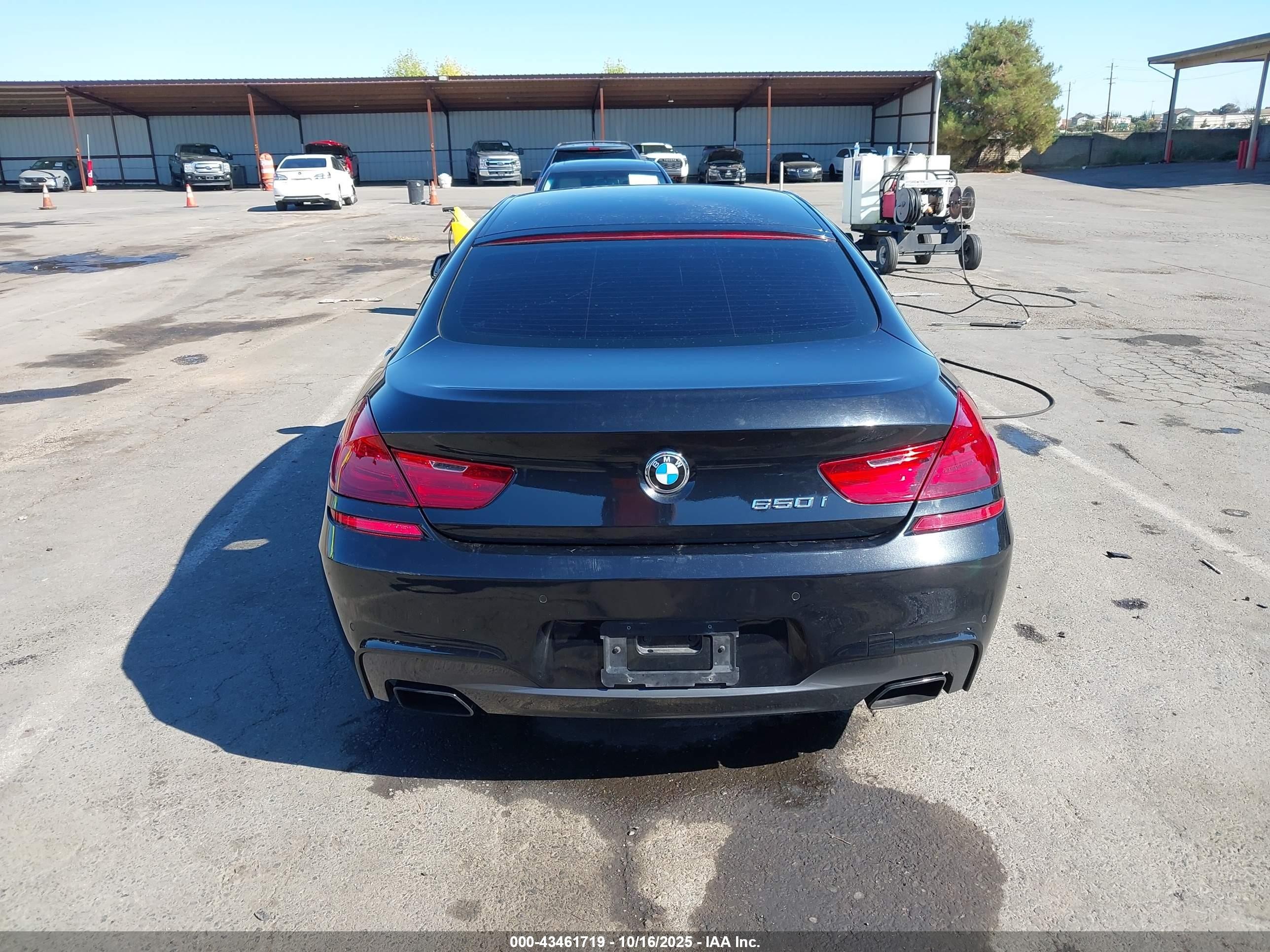 2015 Bmw 650i Gran Coupe   Black vin: WBA6B2C57FD799149