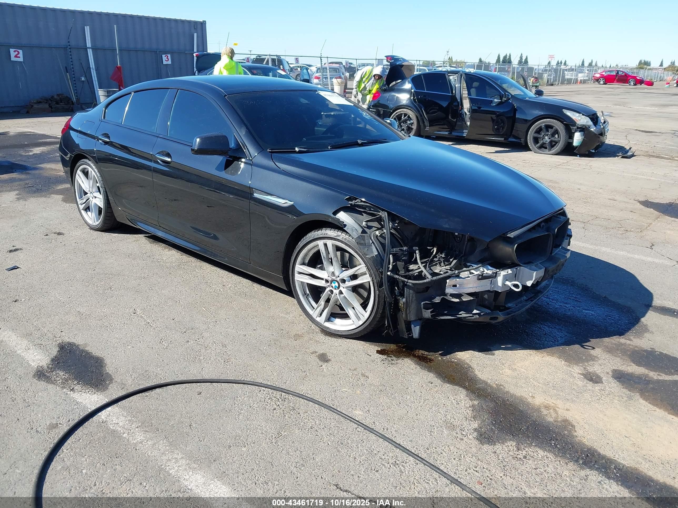 2015 Bmw 650i Gran Coupe   Black vin: WBA6B2C57FD799149