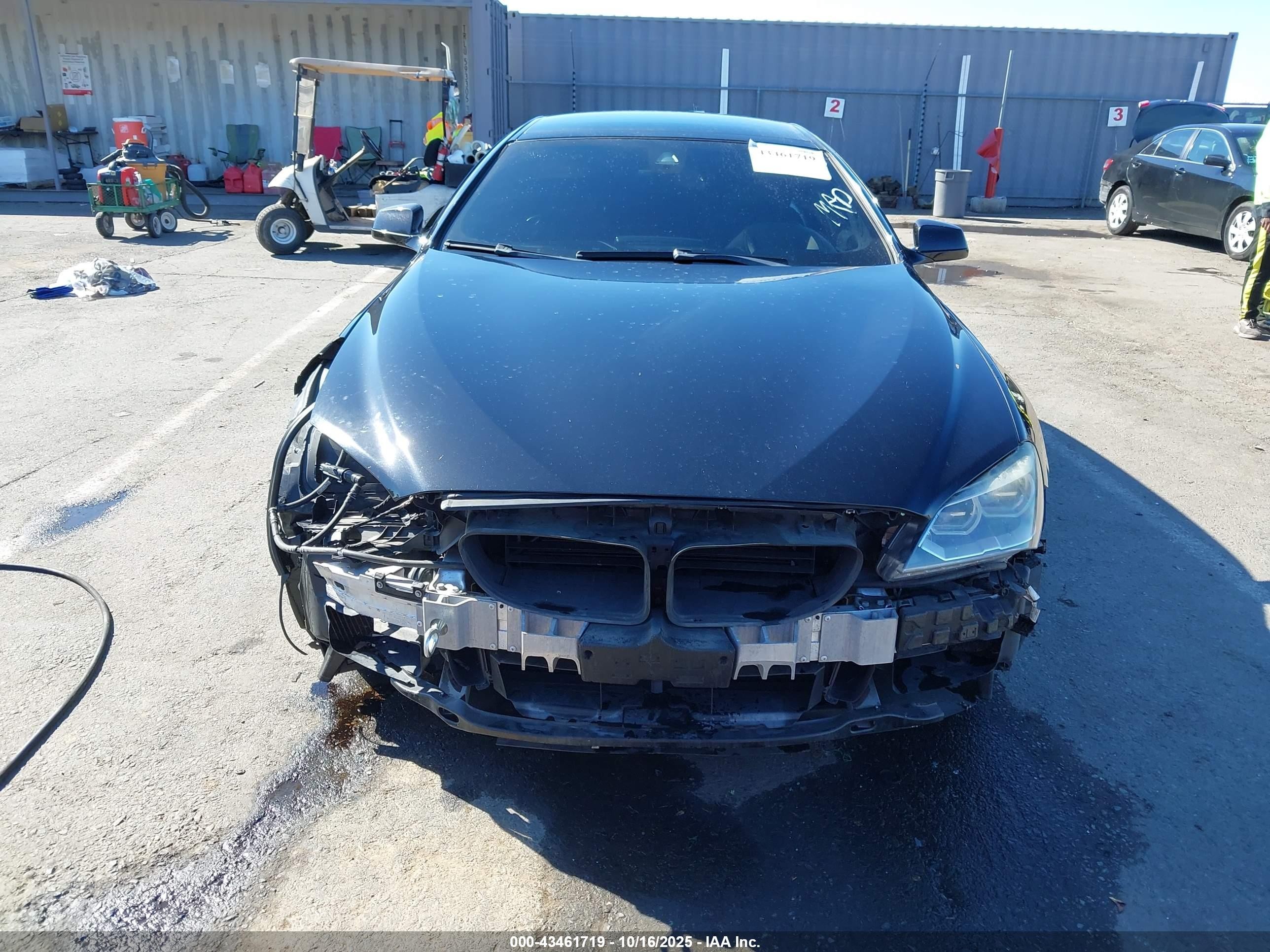 2015 Bmw 650i Gran Coupe   Black vin: WBA6B2C57FD799149