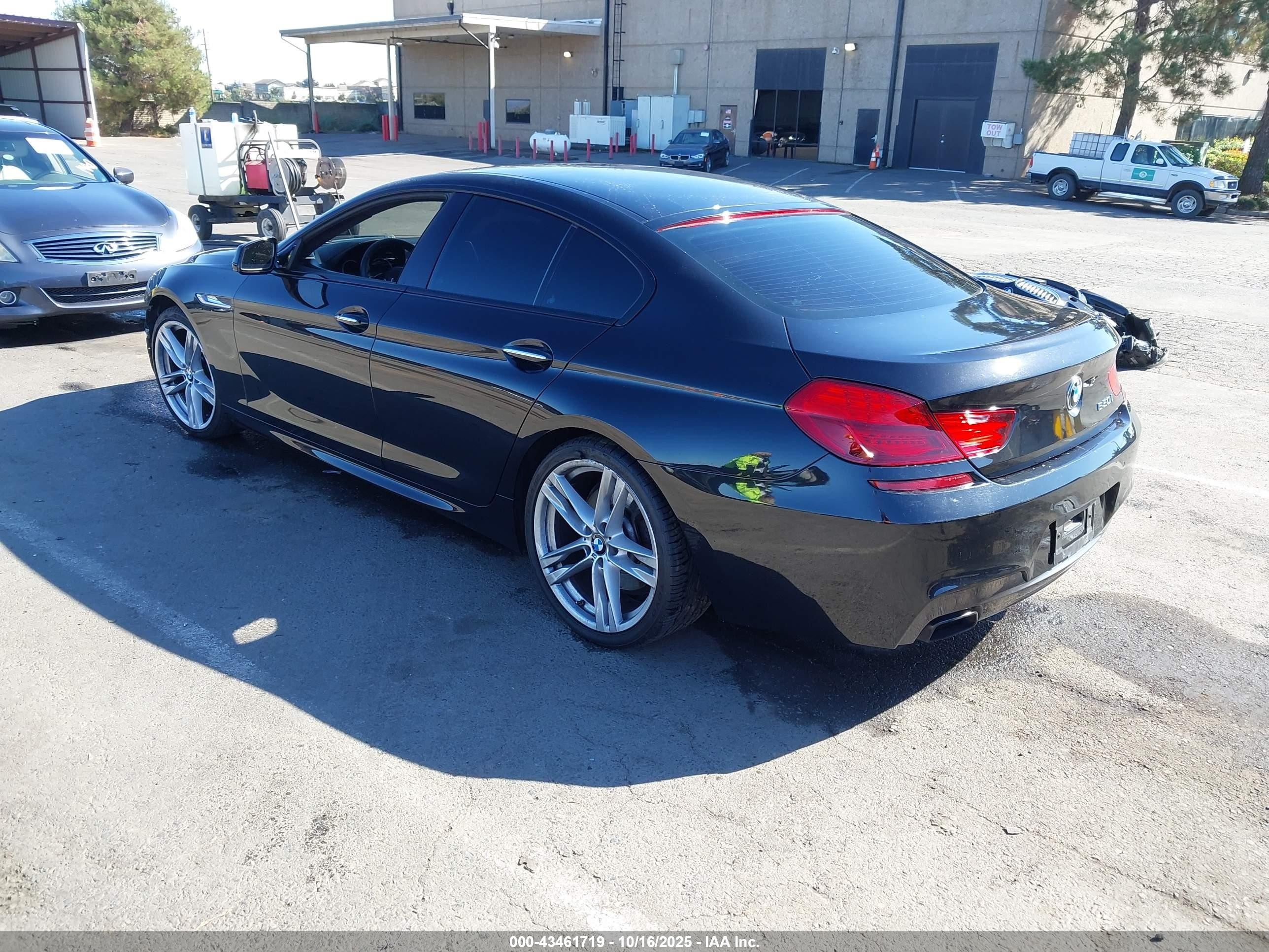 2015 Bmw 650i Gran Coupe   Black vin: WBA6B2C57FD799149
