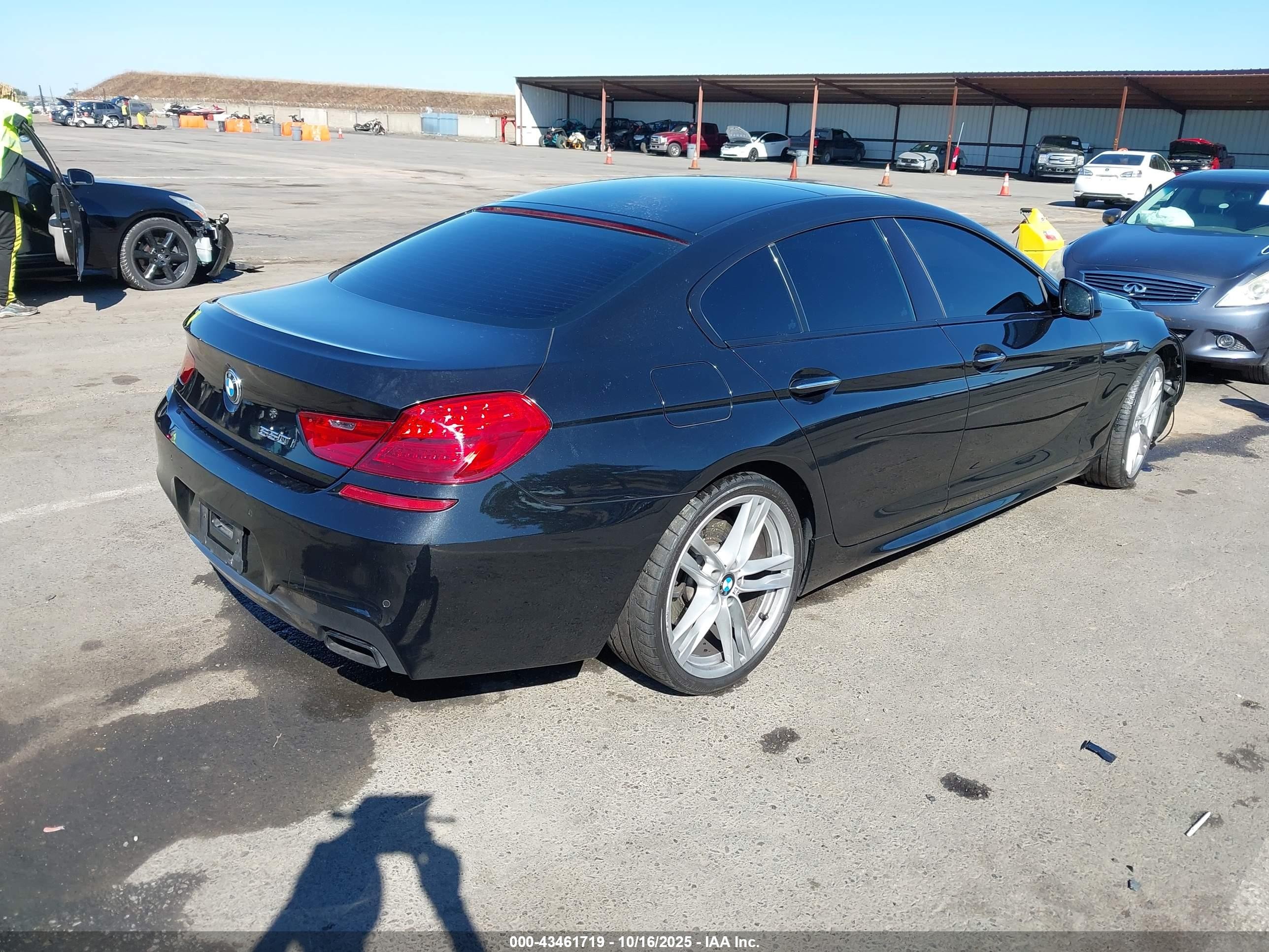 2015 Bmw 650i Gran Coupe   Black vin: WBA6B2C57FD799149