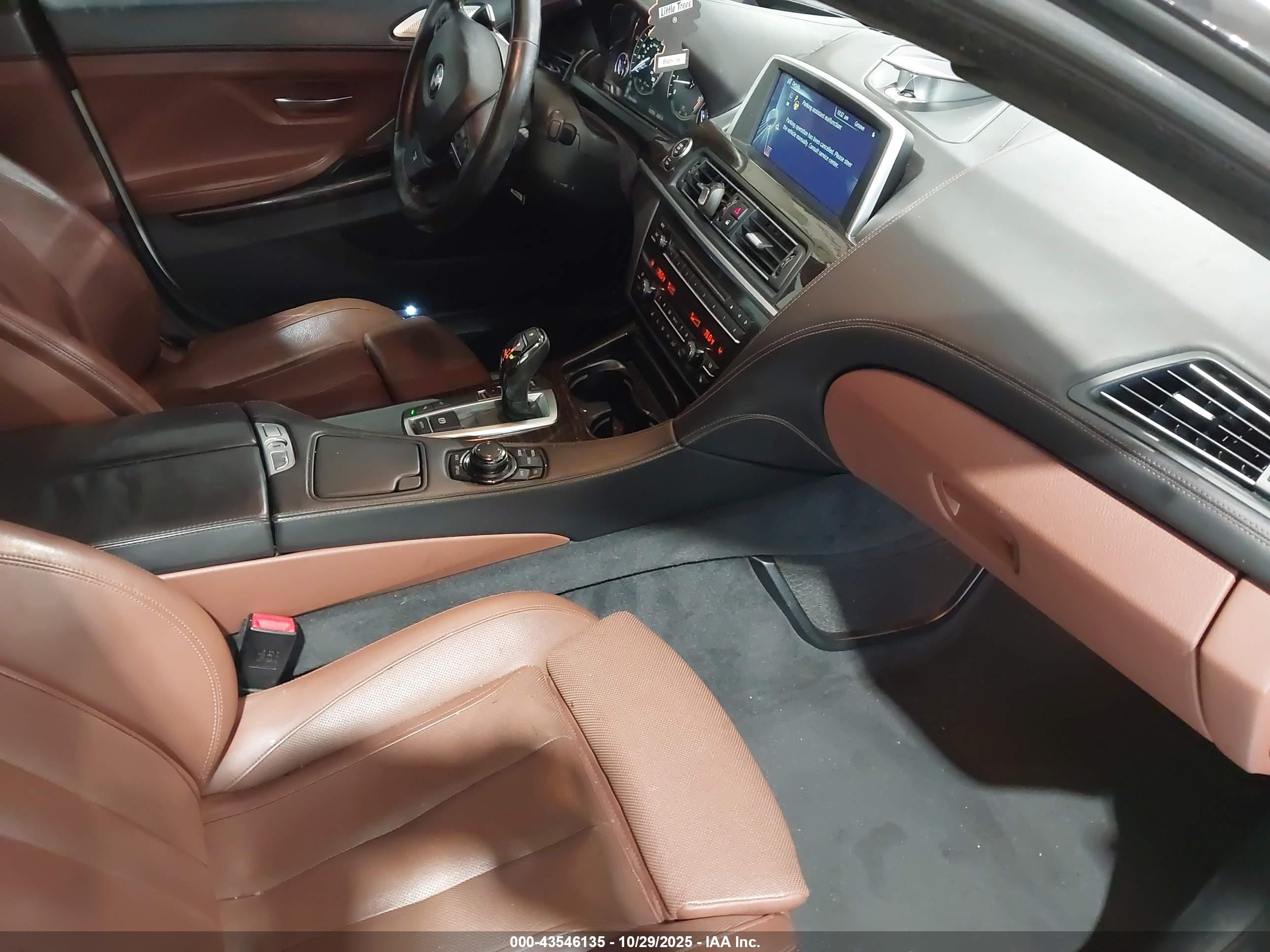 2014 Bmw 650i Gran Coupe White vin: WBA6B2C58ED129009