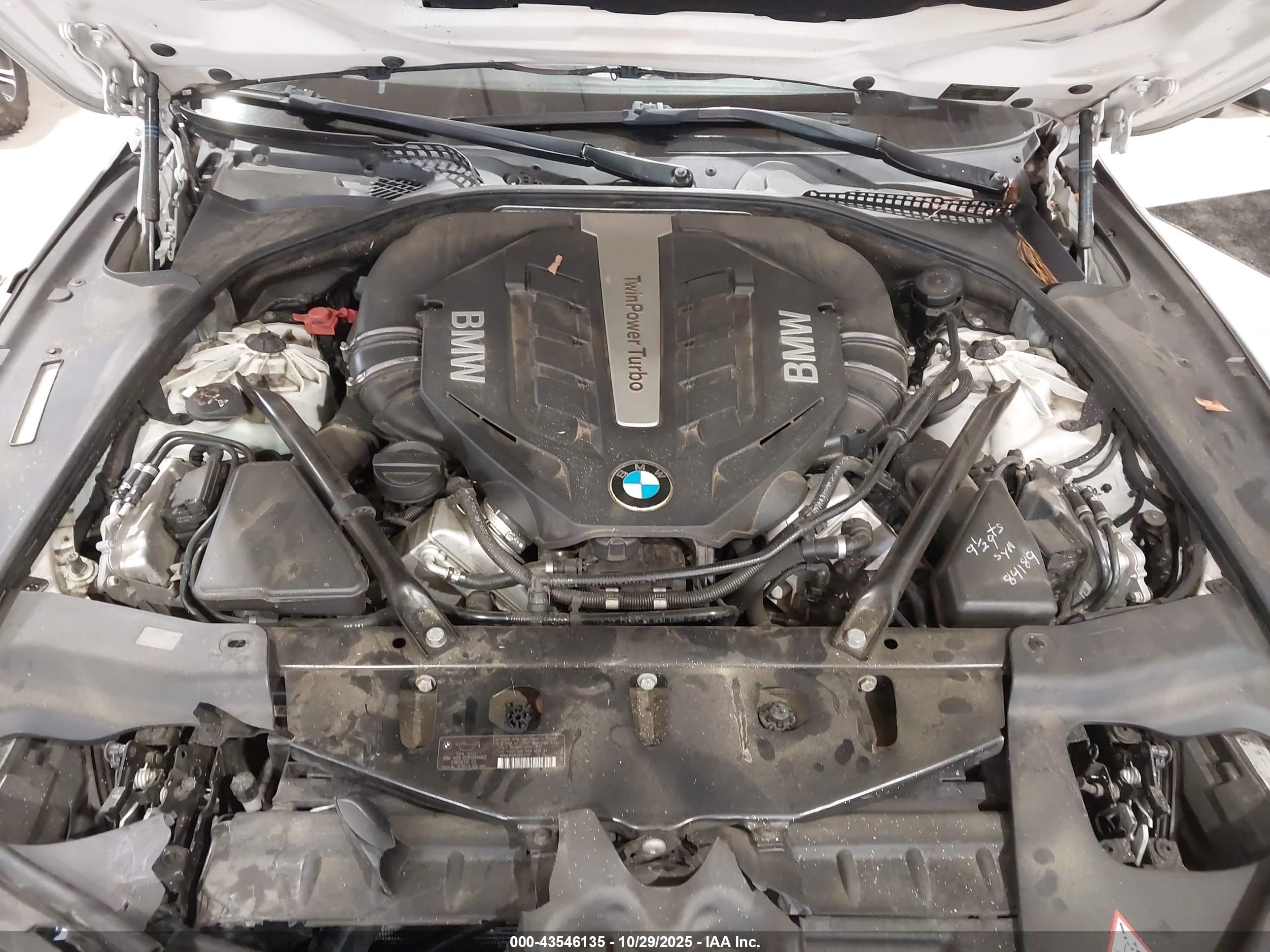 2014 Bmw 650i Gran Coupe White vin: WBA6B2C58ED129009