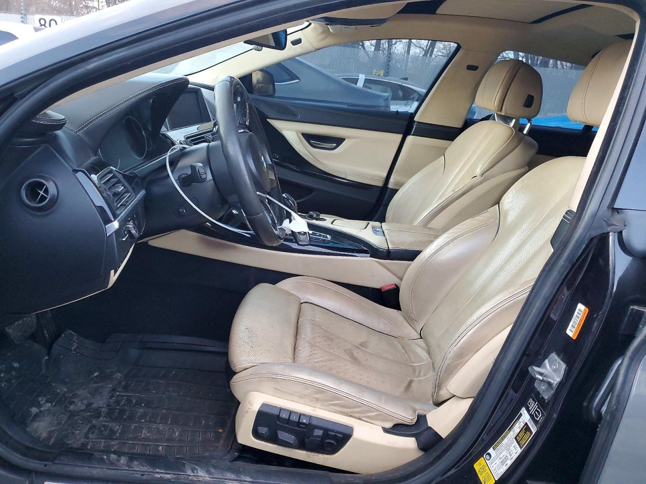 2014 Bmw 650 I Gran Coupe Silver vin: WBA6B2C58ED129916
