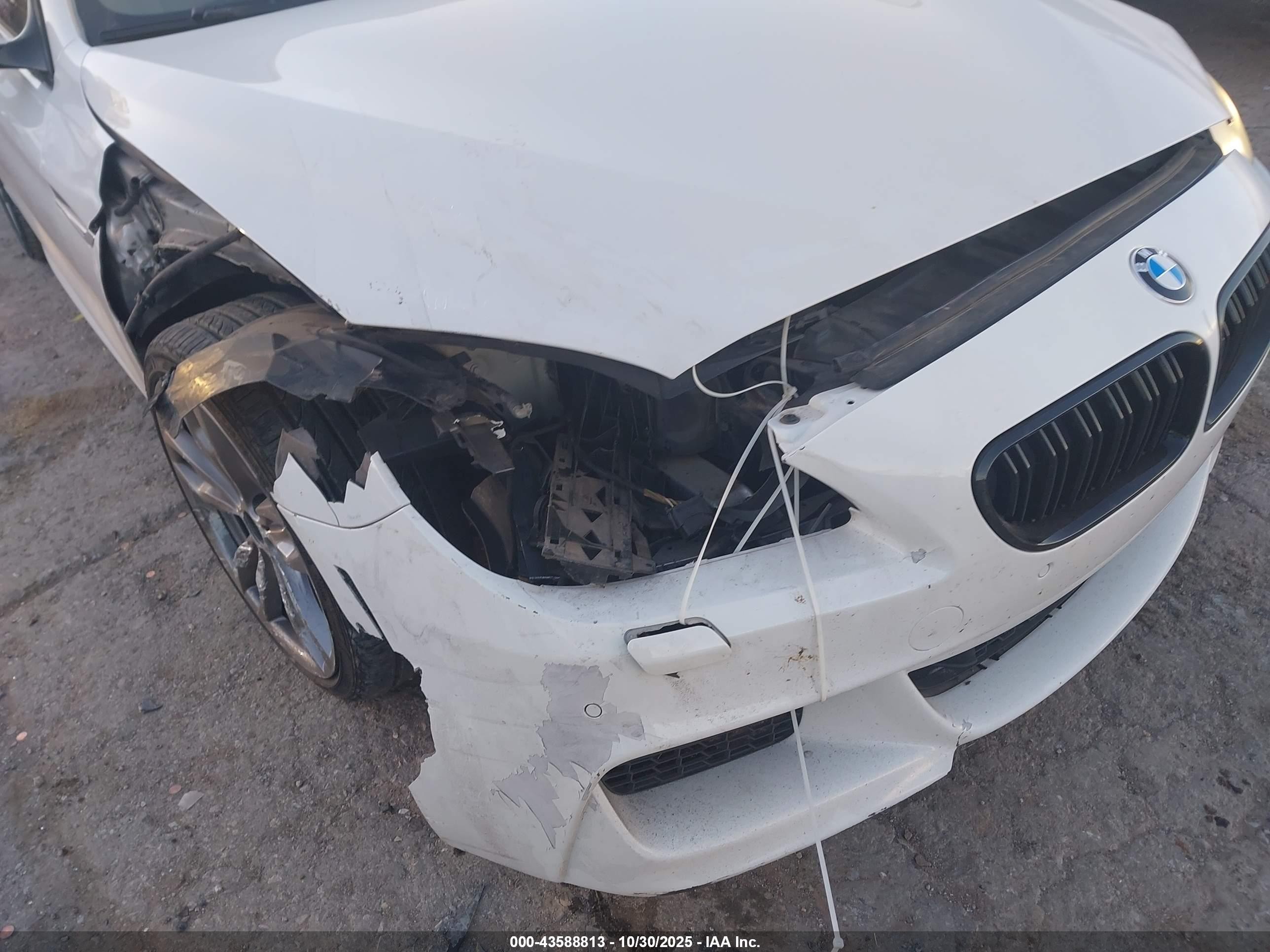 2015 Bmw 650i Gran Coupe   White vin: WBA6B2C58FGB99239