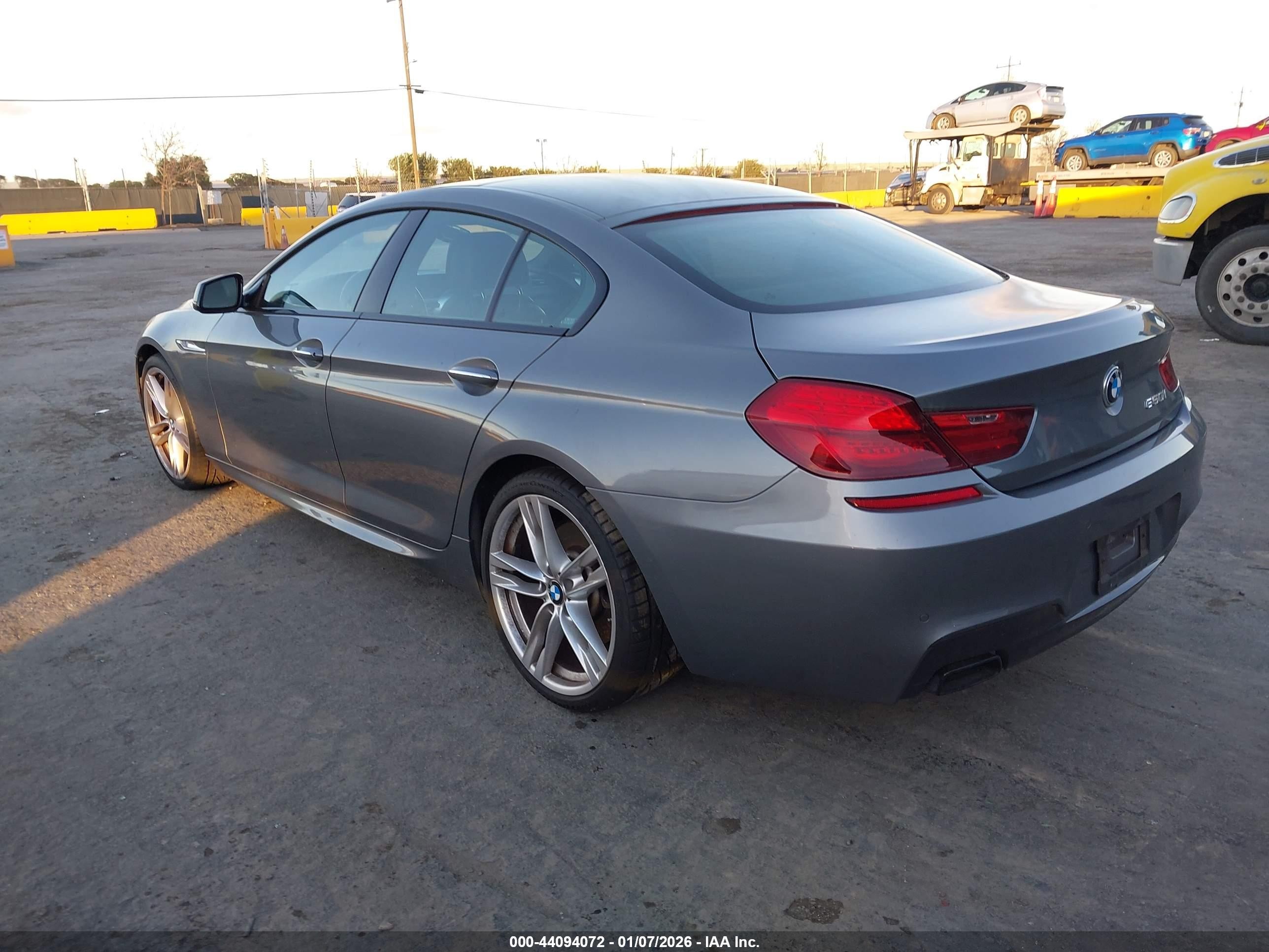 2015 Bmw 650i Gran Coupe   Gray vin: WBA6B2C58FGB99368