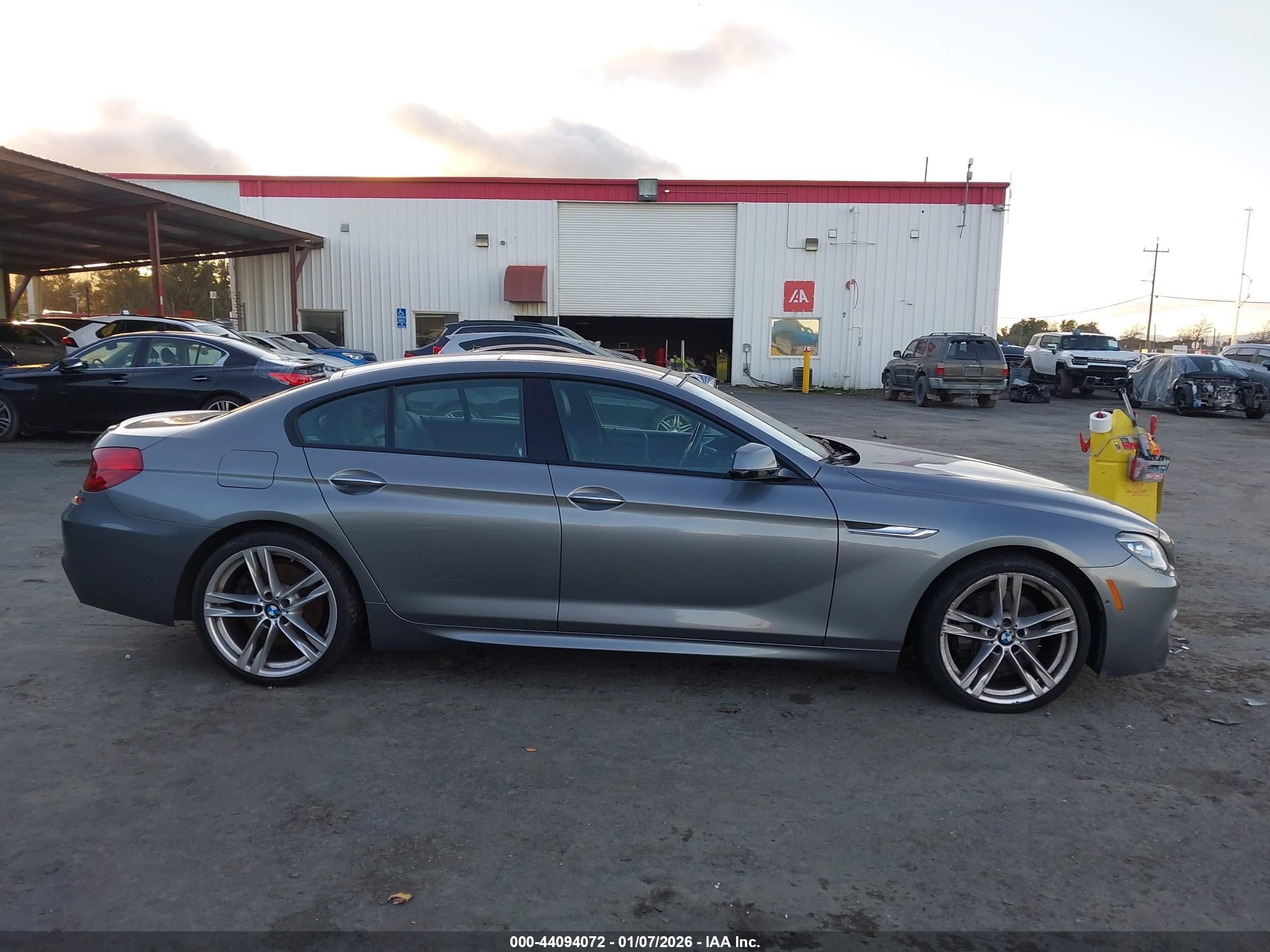 2015 Bmw 650i Gran Coupe   Gray vin: WBA6B2C58FGB99368