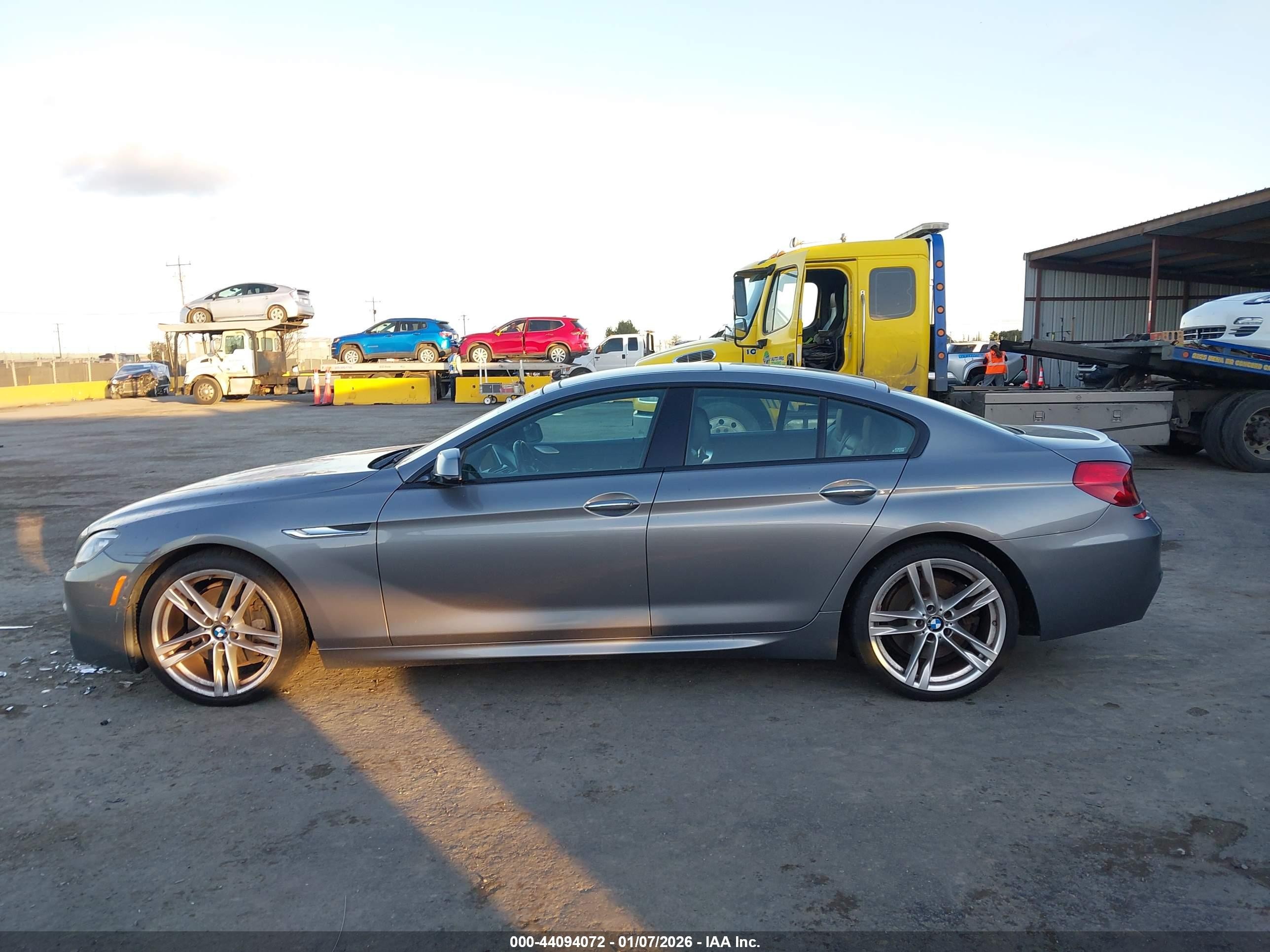 2015 Bmw 650i Gran Coupe   Gray vin: WBA6B2C58FGB99368