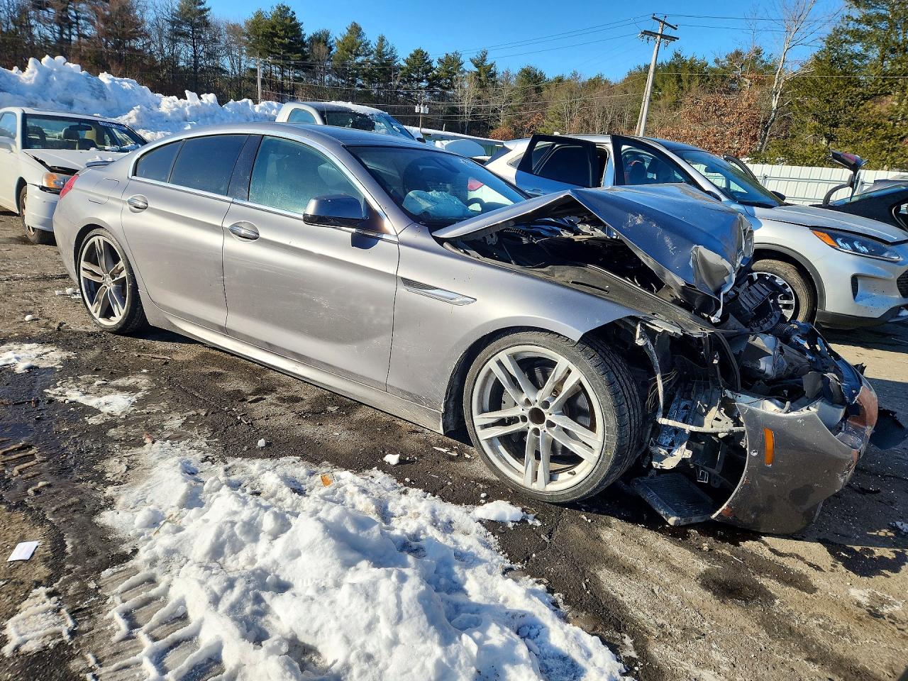 2013 Bmw 650 I Silver vin: WBA6B2C59DDG66599