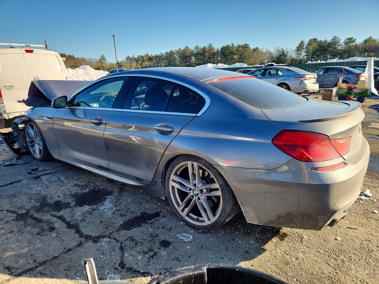 2013 Bmw 650 I Silver vin: WBA6B2C59DDG66599