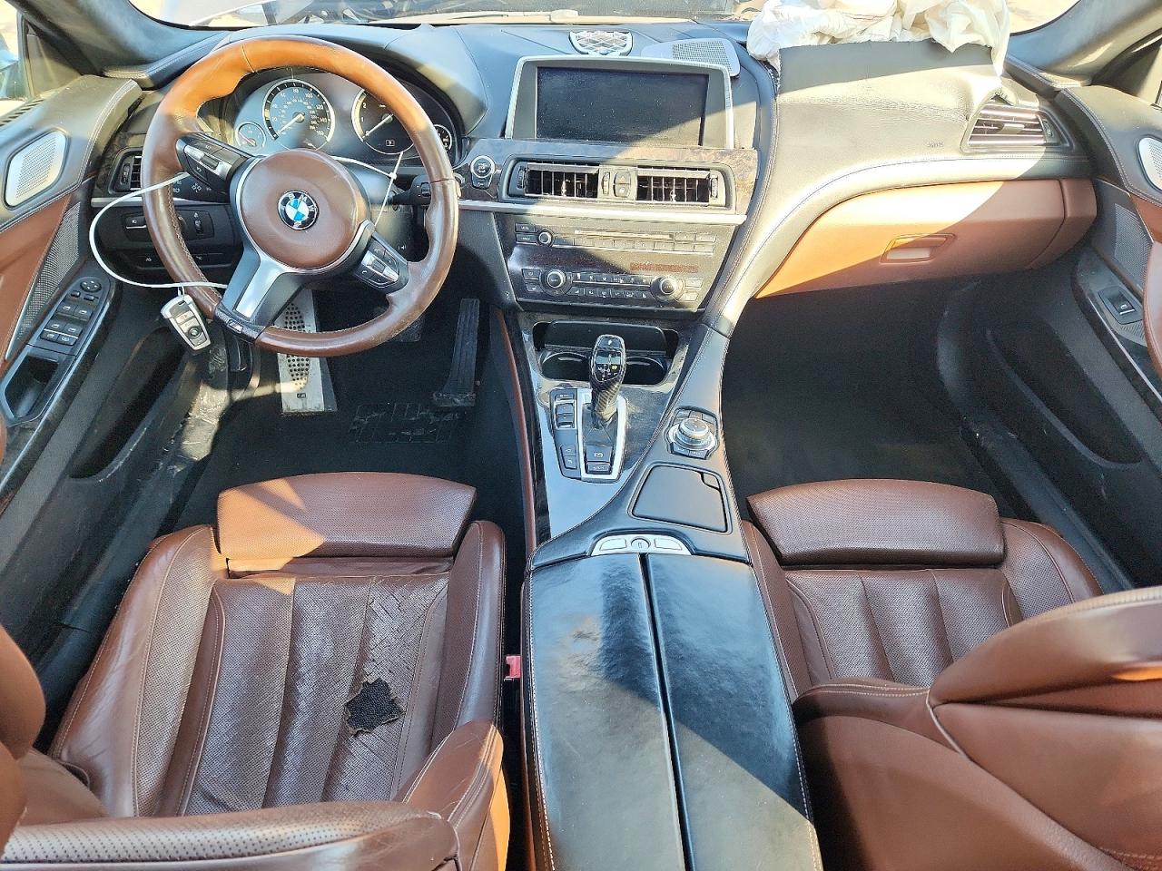 2013 Bmw 650 I Silver vin: WBA6B2C59DDG66599
