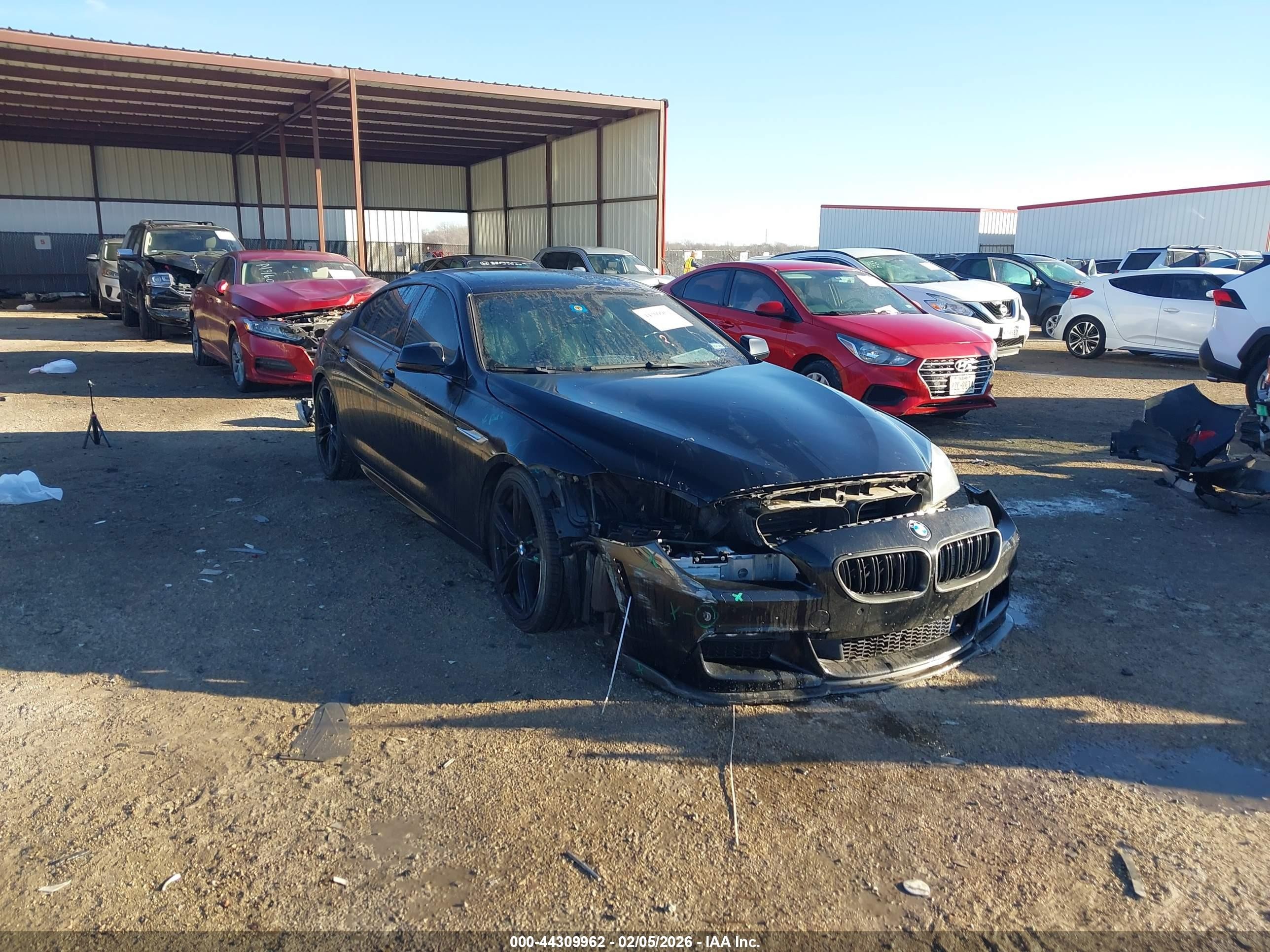 2014 Bmw 650i Gran Coupe   Black vin: WBA6B2C59ED129147