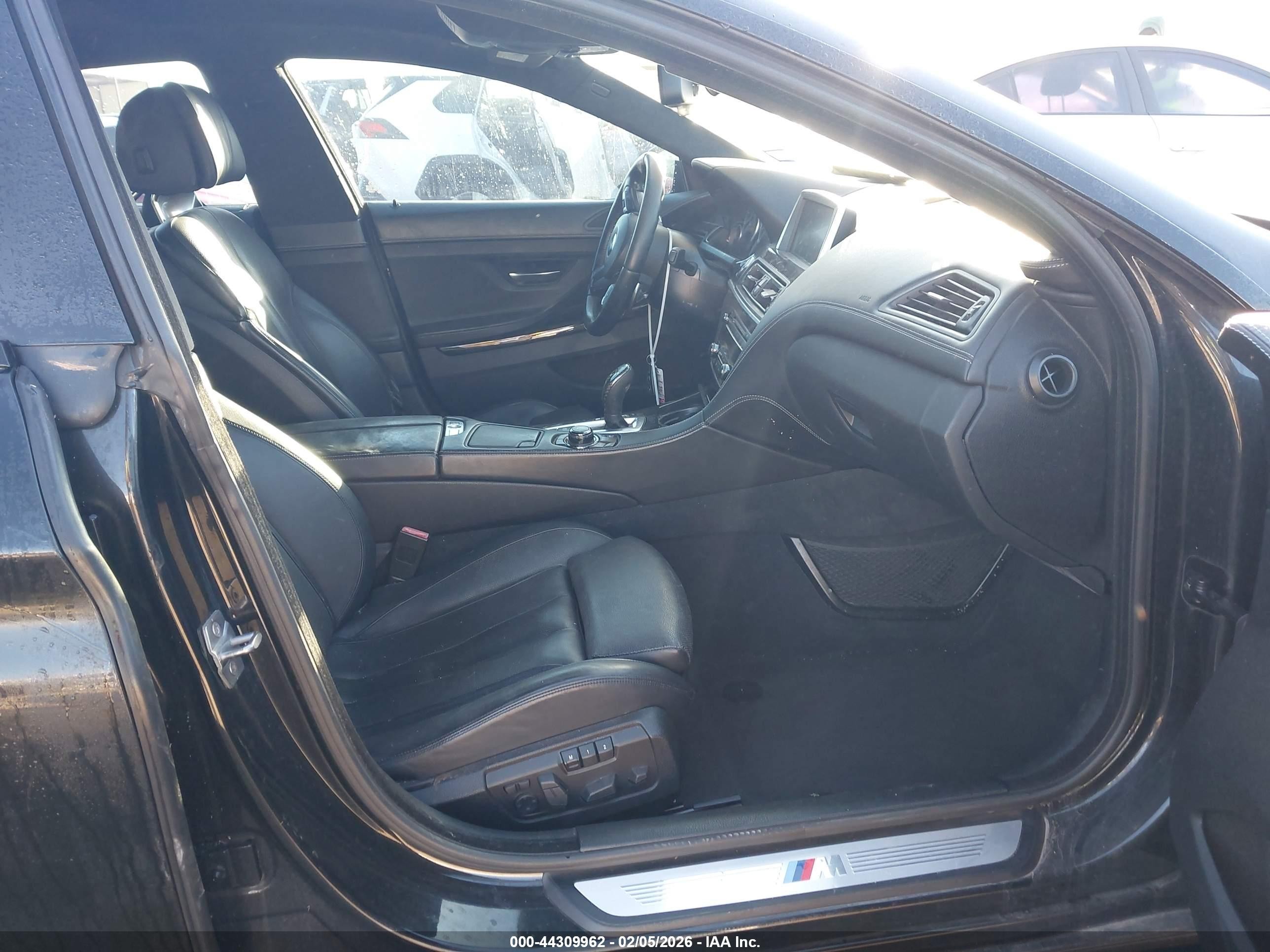 2014 Bmw 650i Gran Coupe   Black vin: WBA6B2C59ED129147