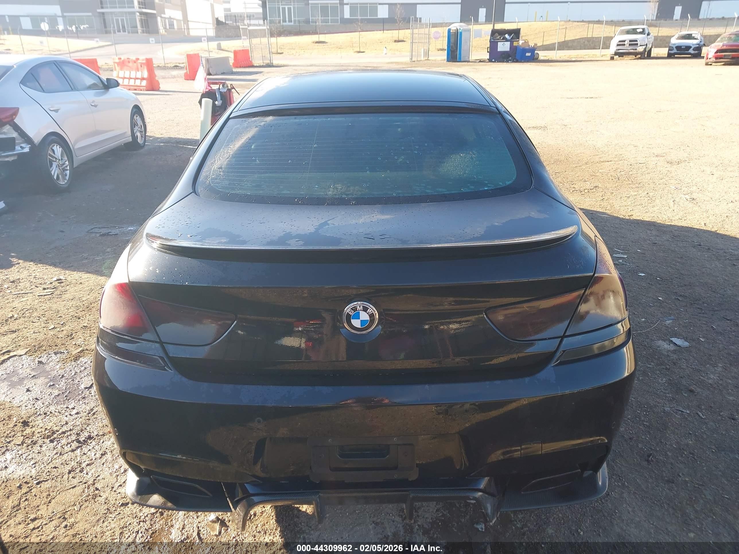 2014 Bmw 650i Gran Coupe   Black vin: WBA6B2C59ED129147
