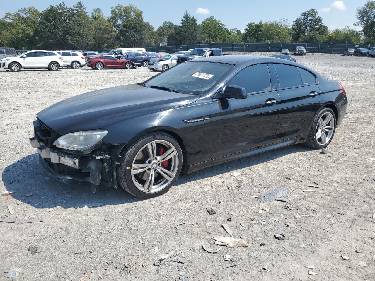2014 Bmw 650 I Gran Coupe Black vin: WBA6B2C59ED129178