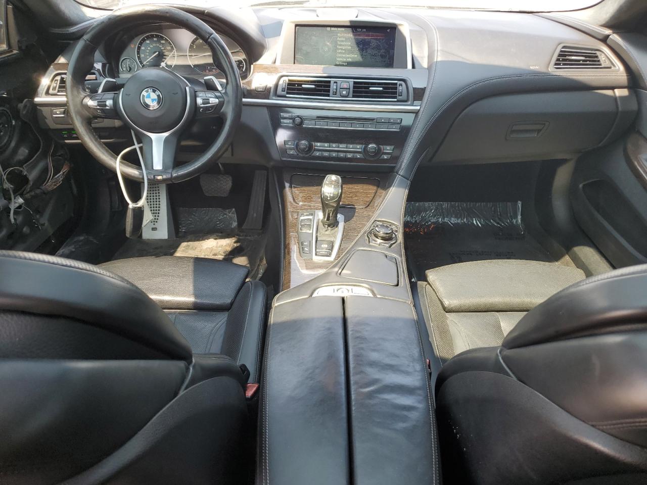 2014 Bmw 650 I Gran Coupe Black vin: WBA6B2C59ED129178