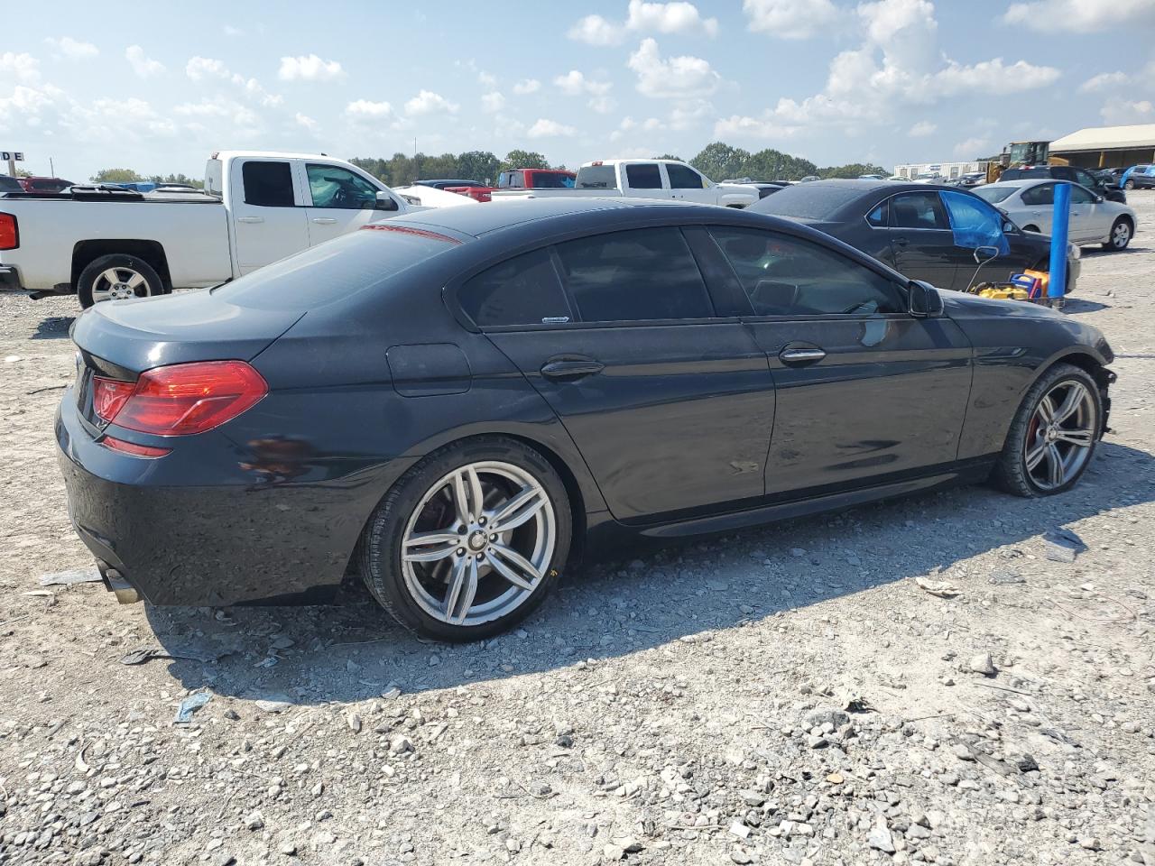 2014 Bmw 650 I Gran Coupe Black vin: WBA6B2C59ED129178