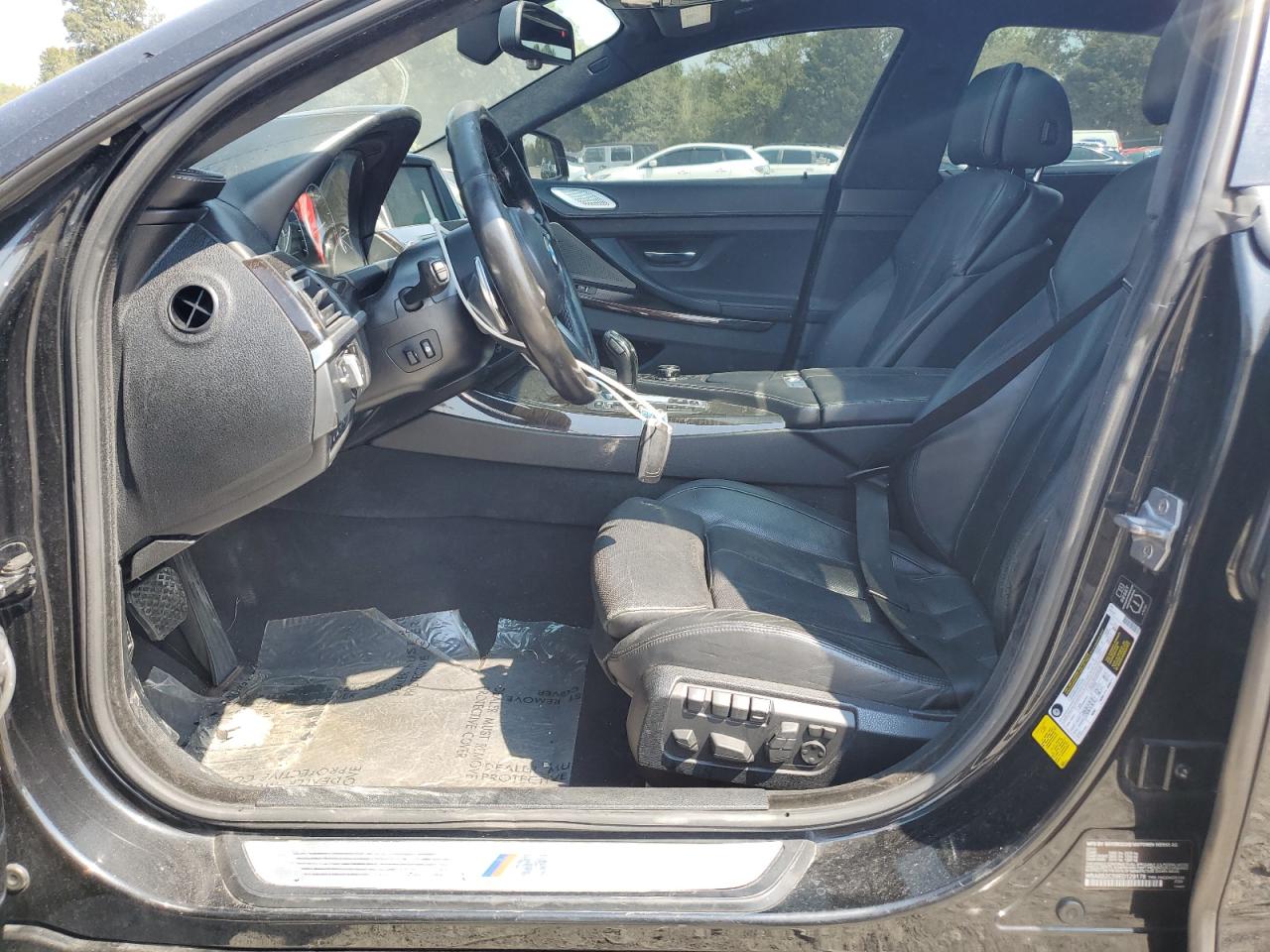 2014 Bmw 650 I Gran Coupe Black vin: WBA6B2C59ED129178