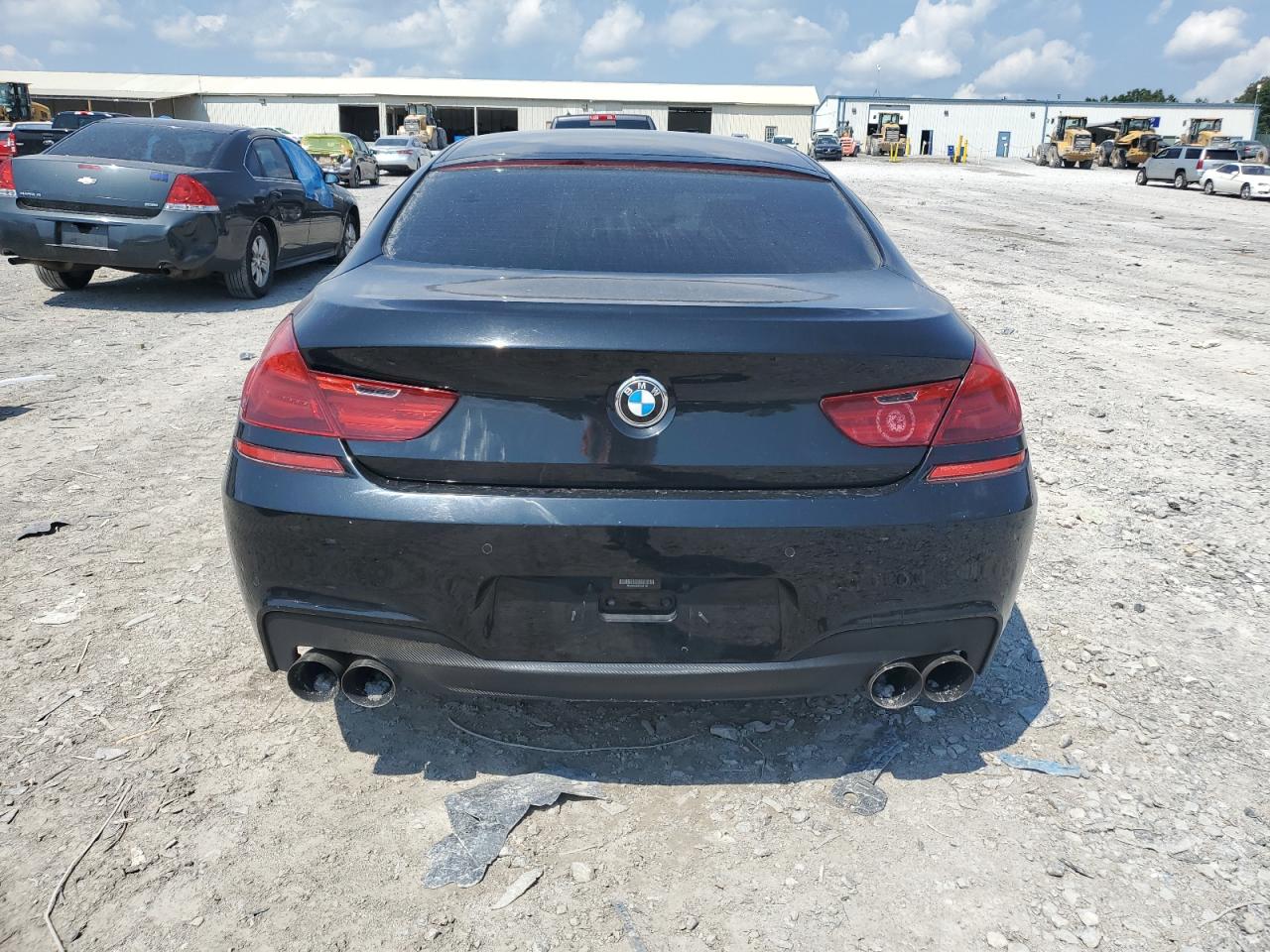 2014 Bmw 650 I Gran Coupe Black vin: WBA6B2C59ED129178
