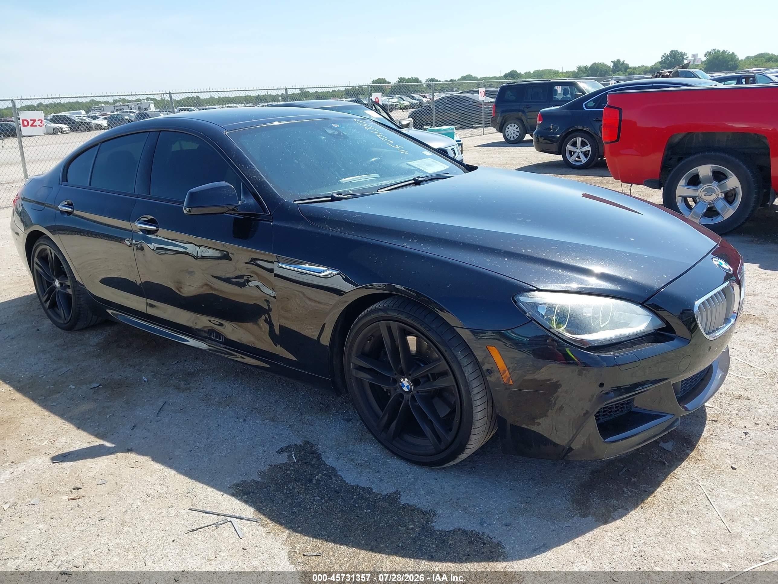 2015 Bmw 650i Gran Coupe   Black vin: WBA6B2C59FD129957