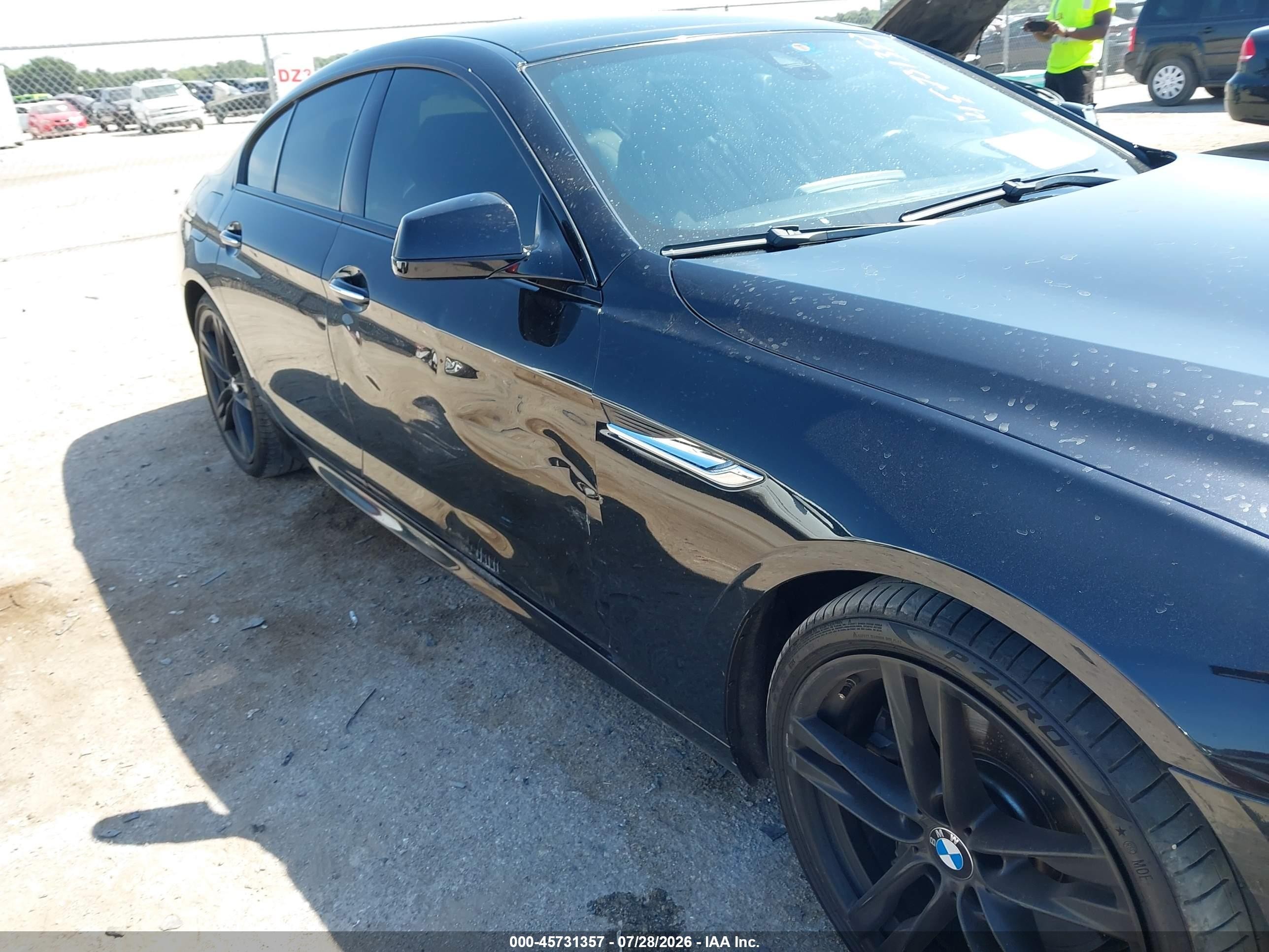 2015 Bmw 650i Gran Coupe   Black vin: WBA6B2C59FD129957