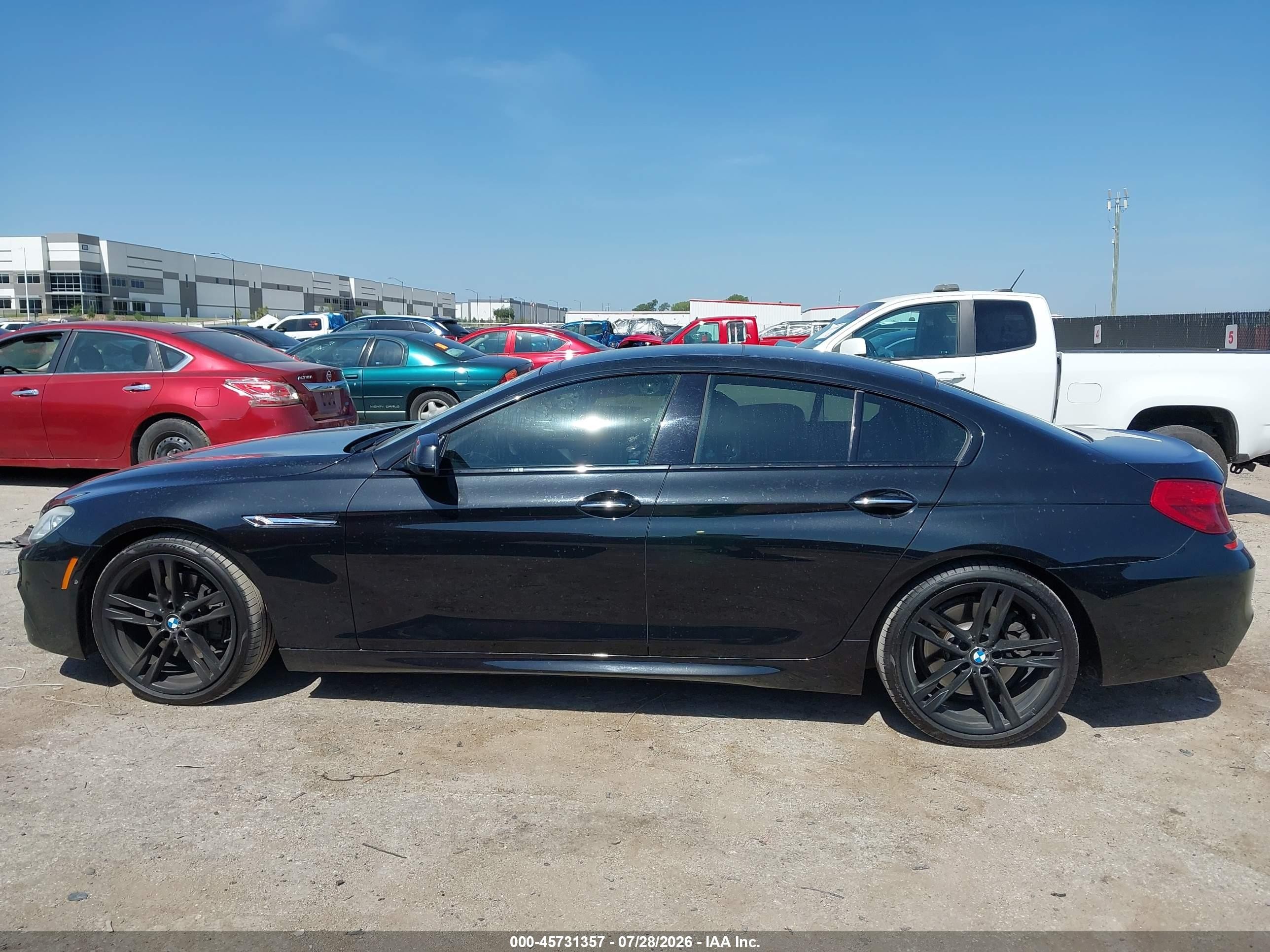 2015 Bmw 650i Gran Coupe   Black vin: WBA6B2C59FD129957