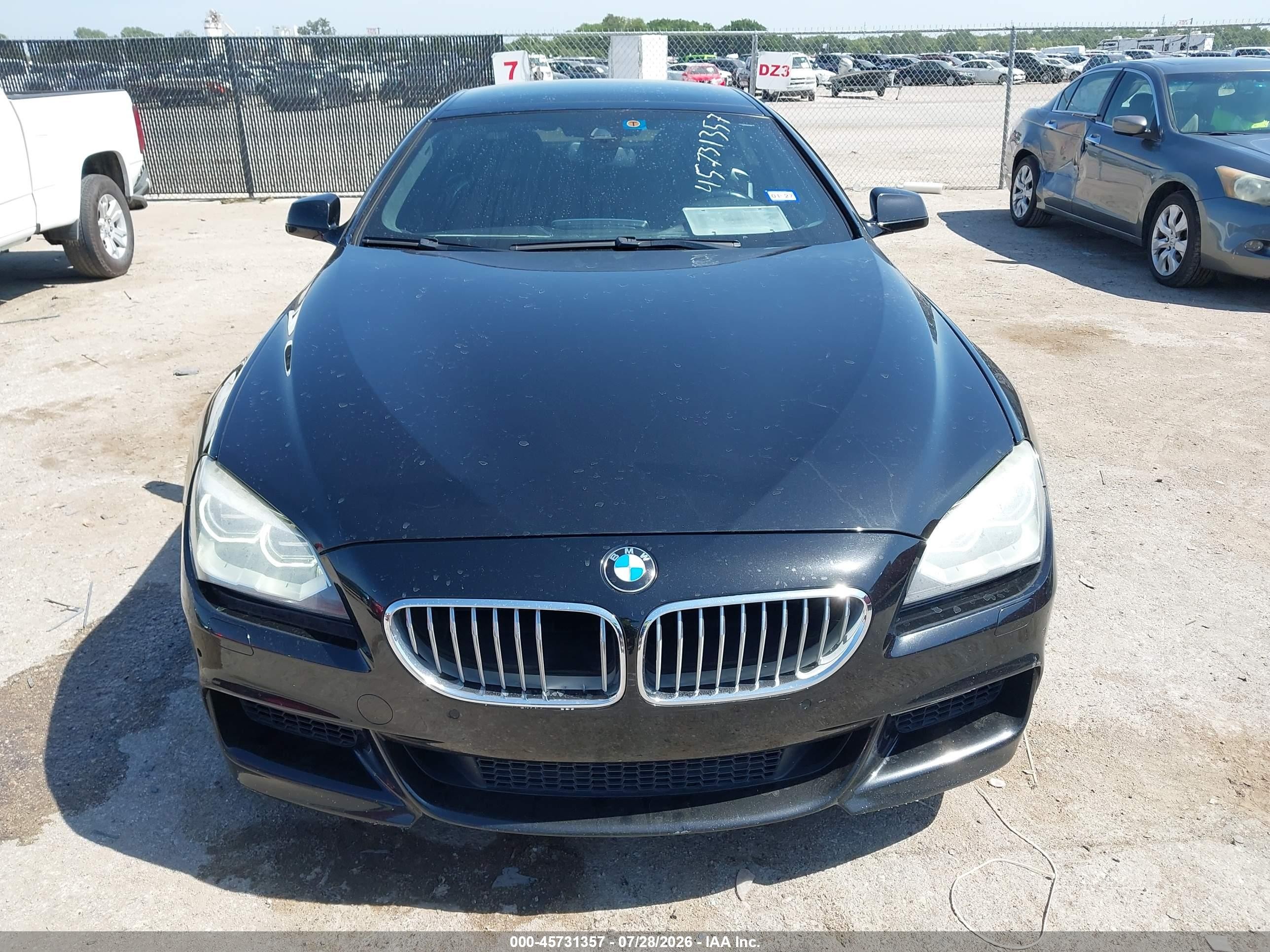 2015 Bmw 650i Gran Coupe   Black vin: WBA6B2C59FD129957