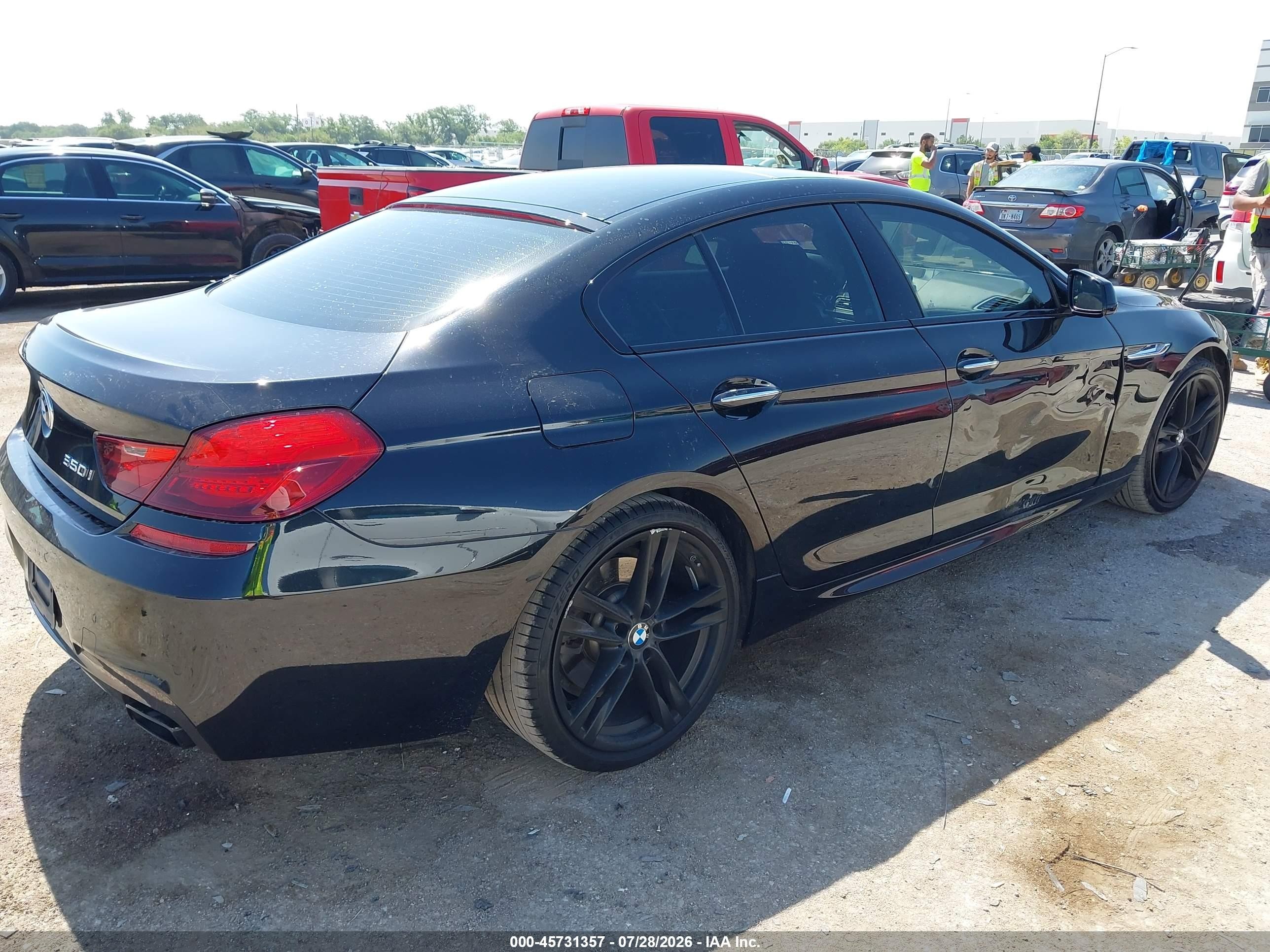 2015 Bmw 650i Gran Coupe   Black vin: WBA6B2C59FD129957