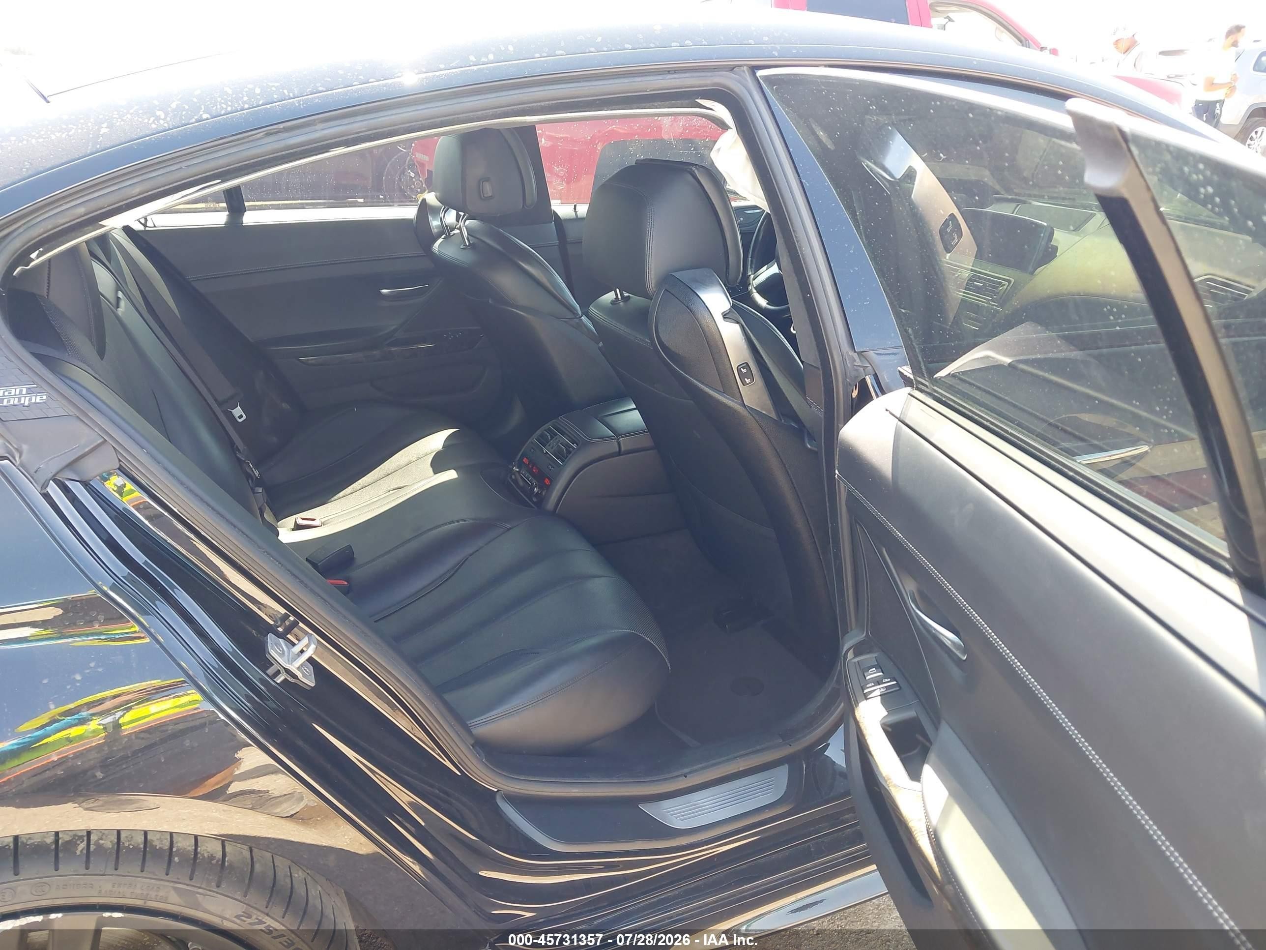 2015 Bmw 650i Gran Coupe   Black vin: WBA6B2C59FD129957